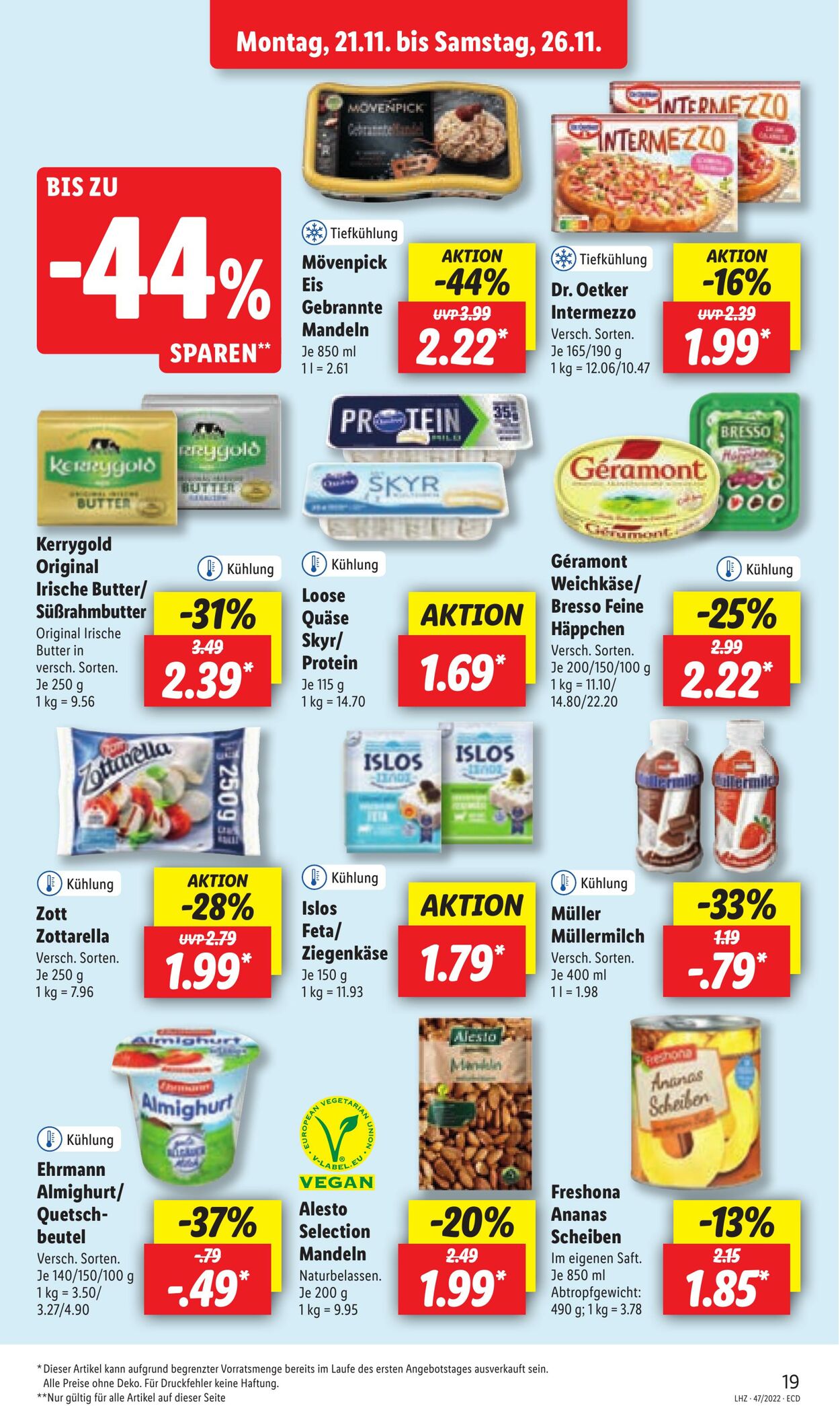 Prospekt Lidl 21.11.2022 - 26.11.2022