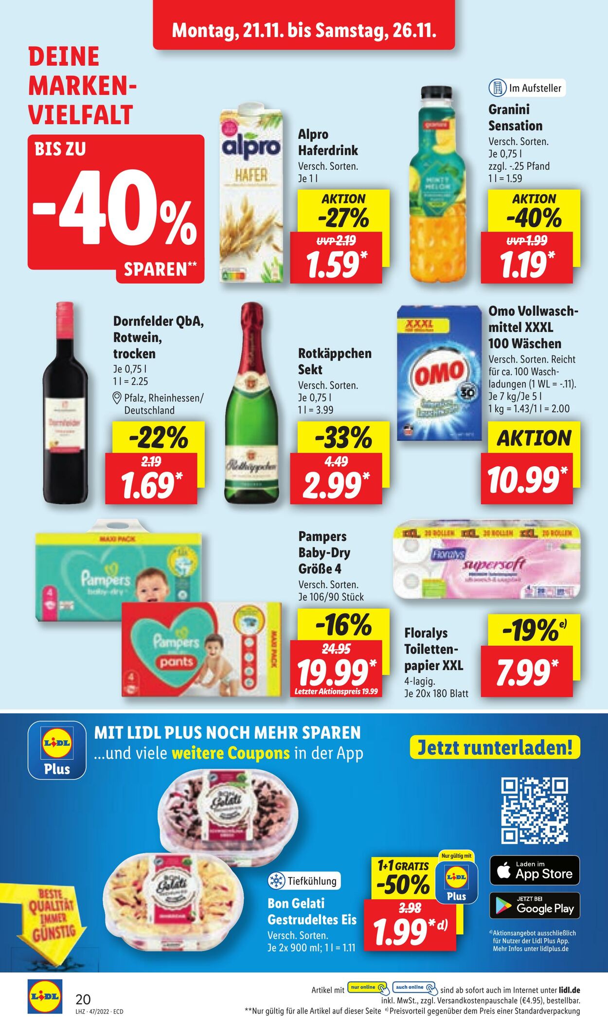 Prospekt Lidl 21.11.2022 - 26.11.2022