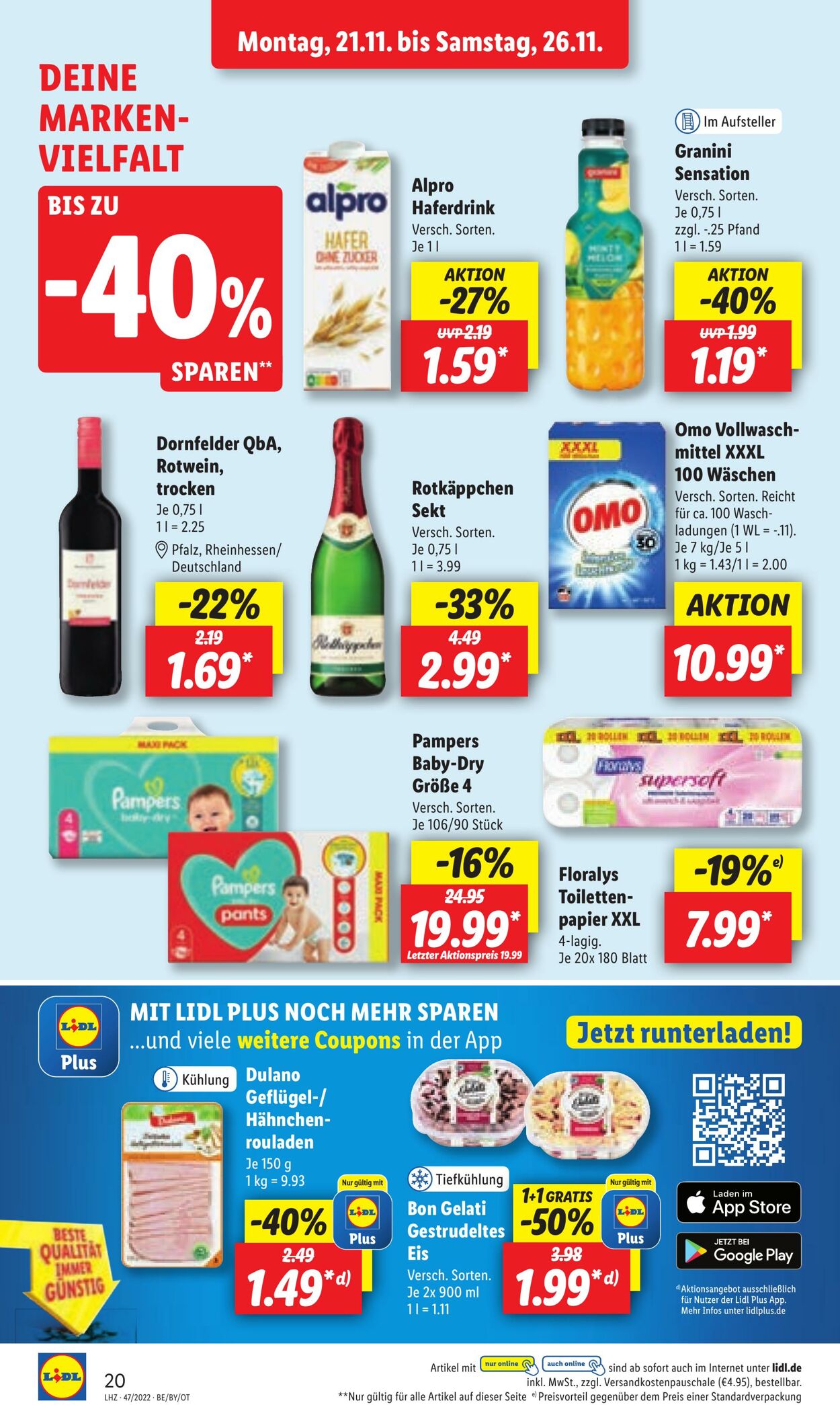 Prospekt Lidl 21.11.2022 - 26.11.2022