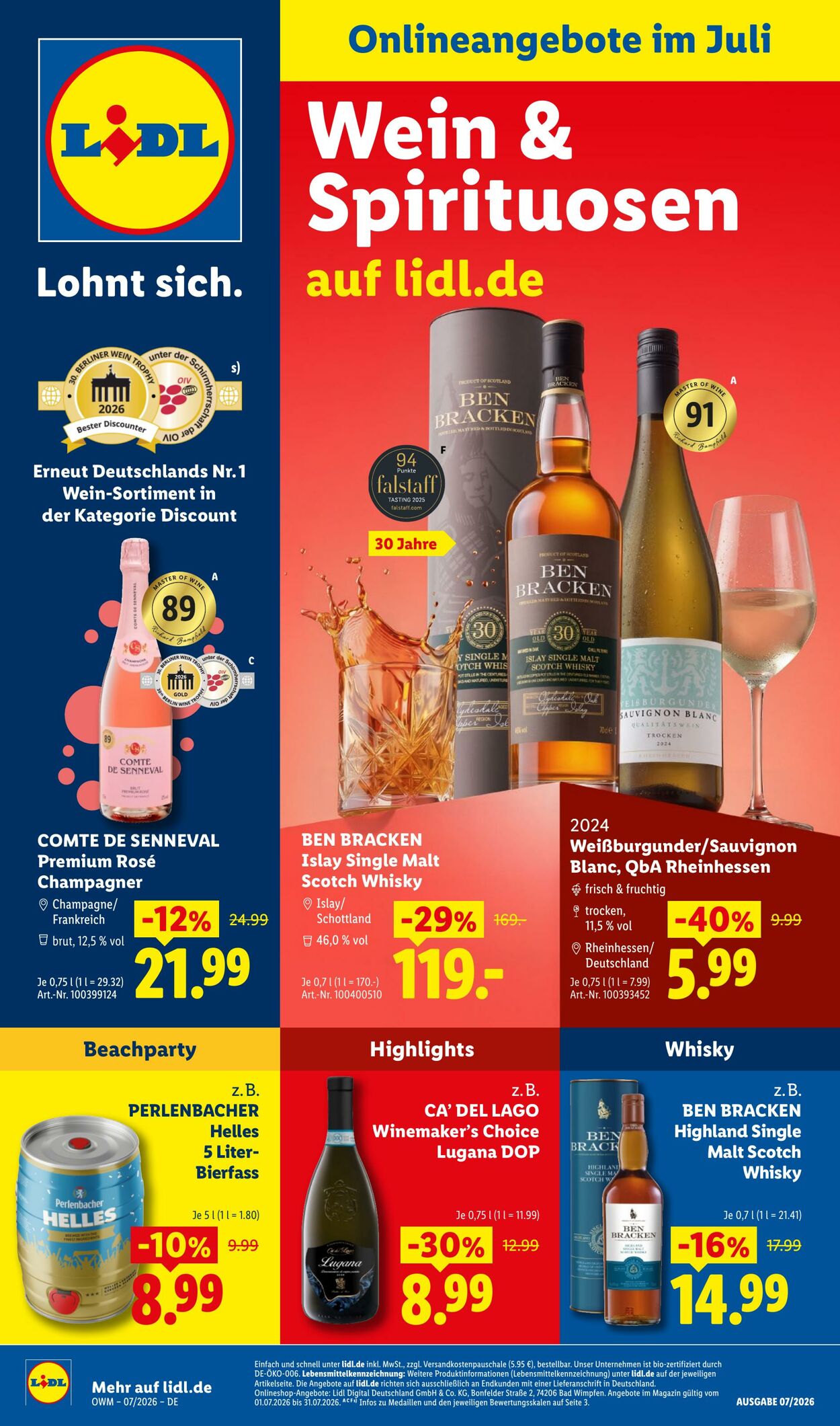 Prospekt Lidl - Unsere Monats-Highlights 1 Jul, 2026 - 31 Jul, 2026
