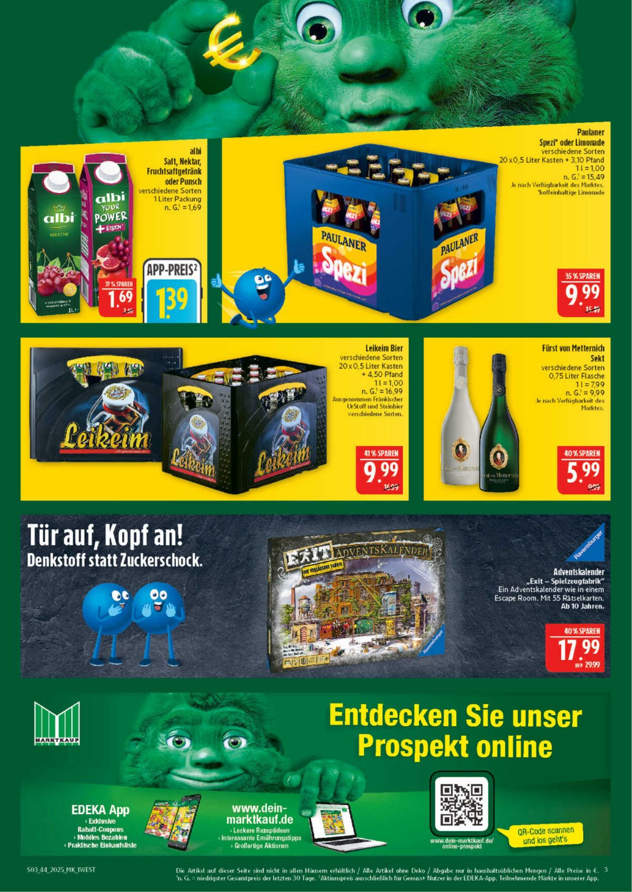 Prospekt Marktkauf 27.10.2025 - 31.10.2025