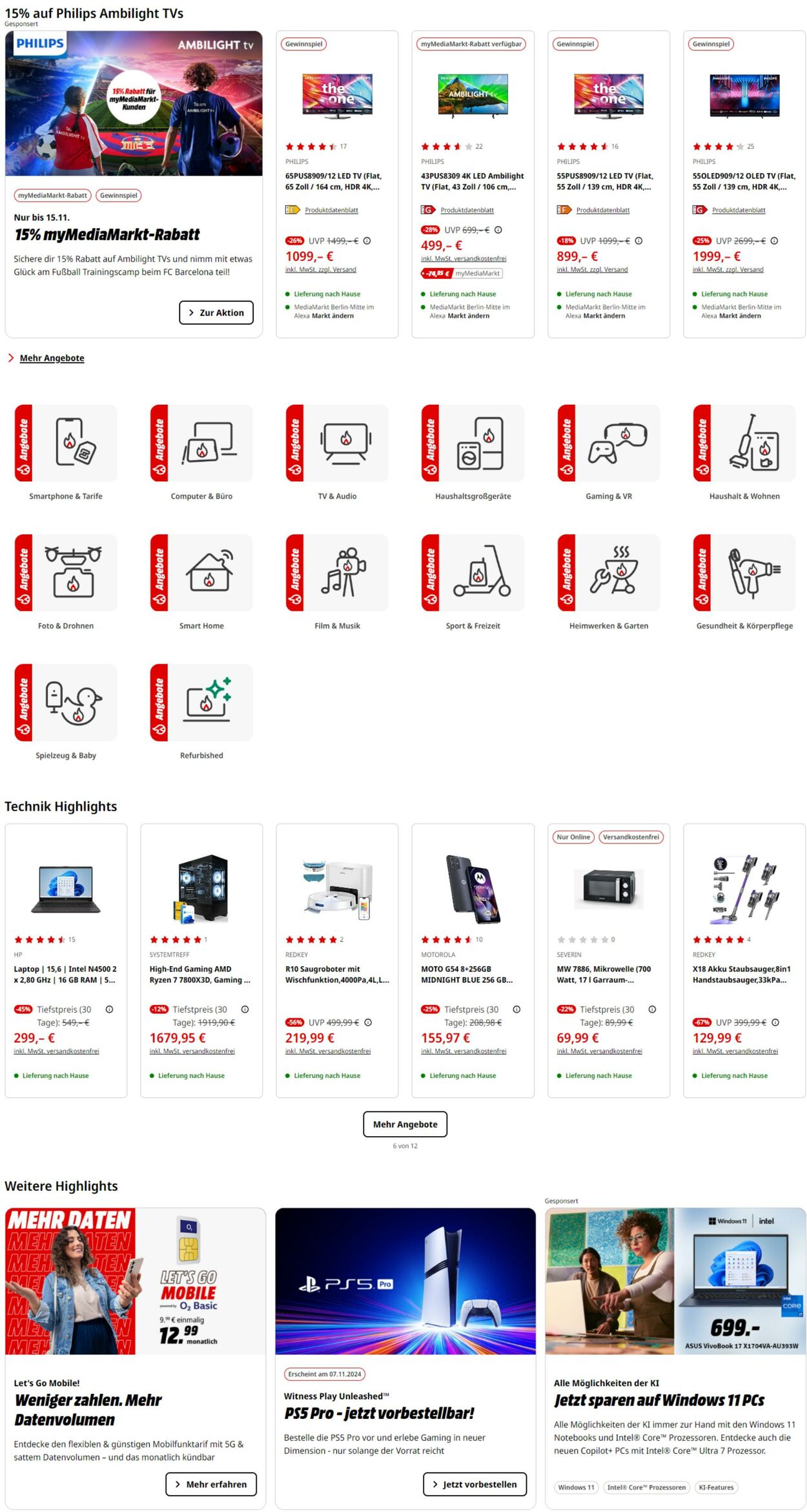 Prospekt Media Markt 04.11.2024 - 30.11.2024