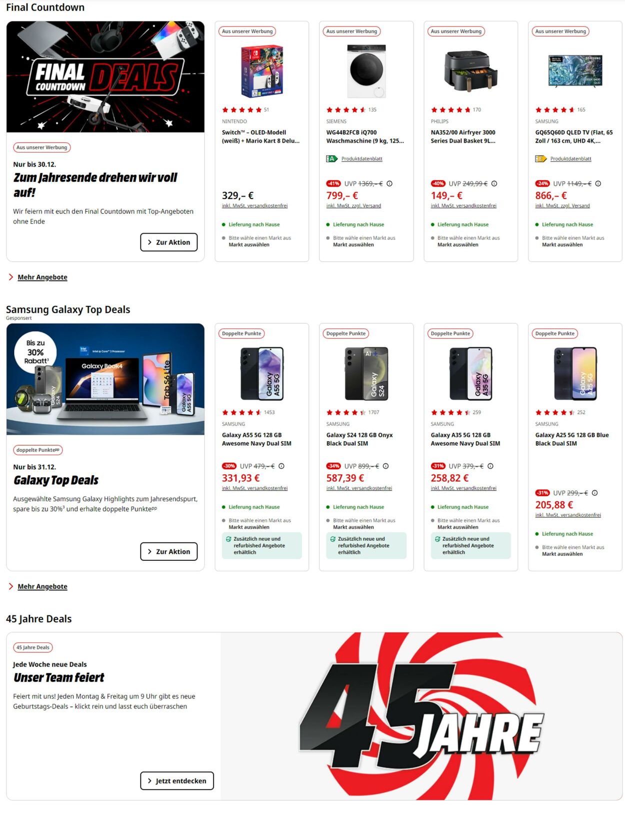 Prospekt Media Markt 23.12.2024 - 02.01.2025