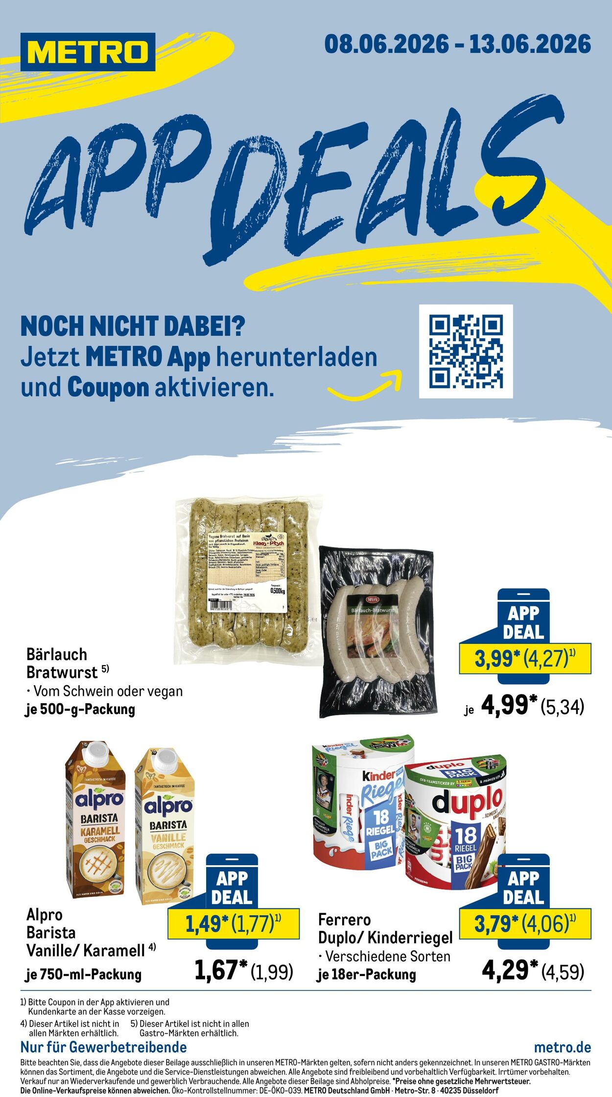 Metro Wöchentliche Prospekte