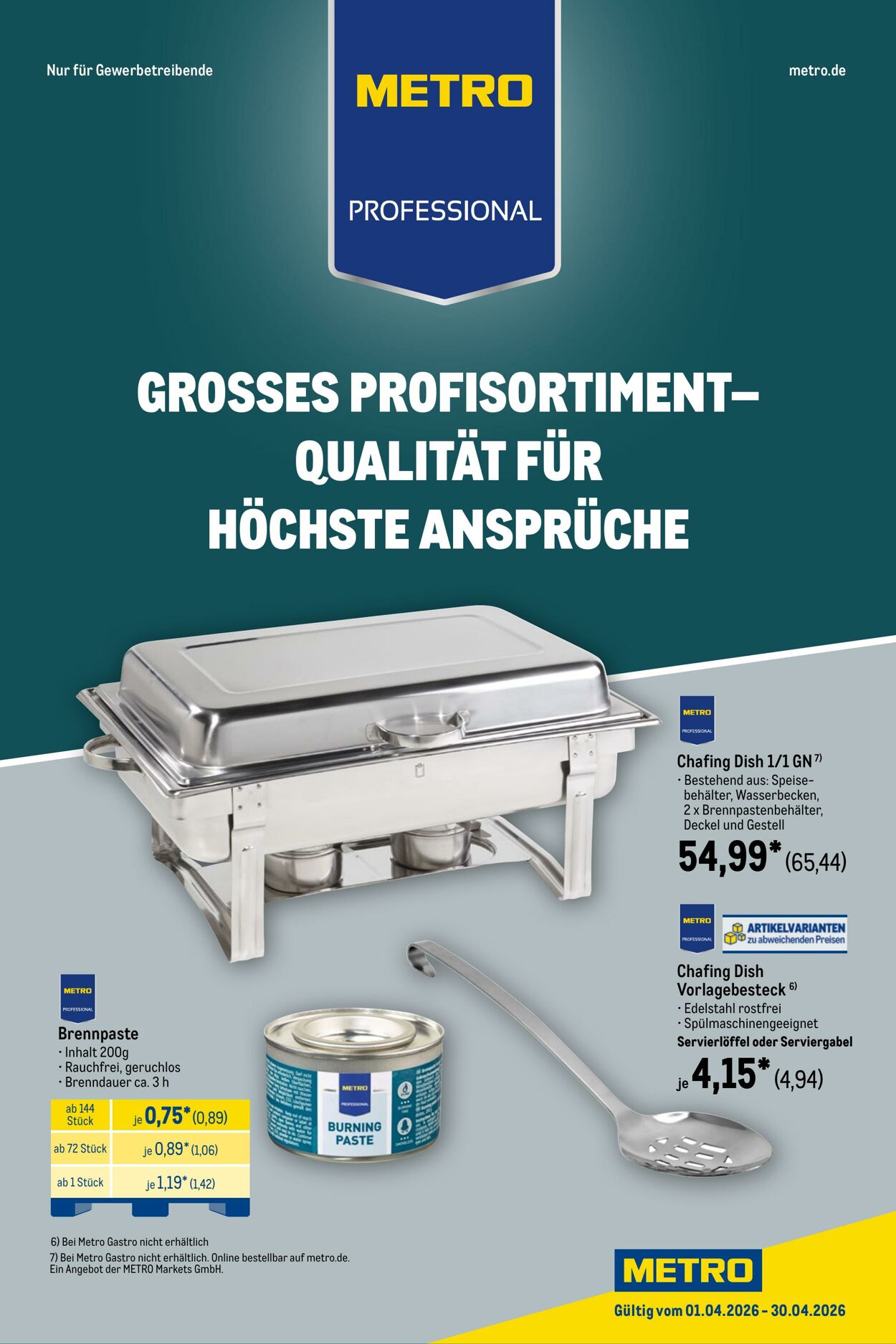 Prospekt Metro 01.04.2026 - 30.04.2026
