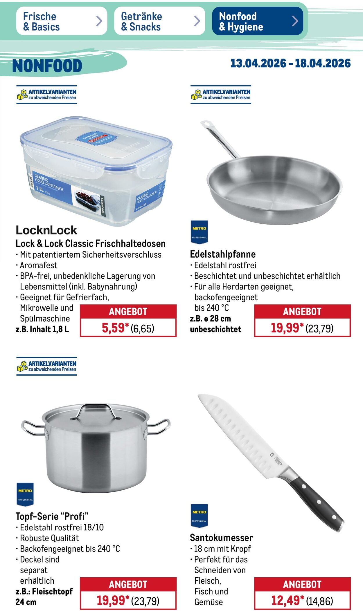 Prospekt Metro 13.04.2026 - 18.04.2026