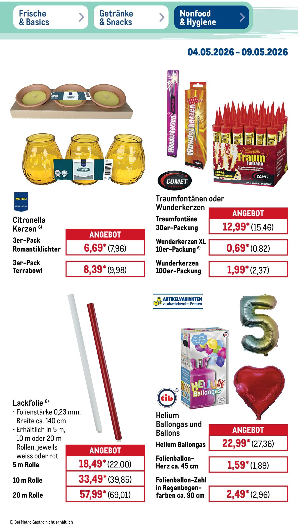 Prospekt Metro 04.05.2026 - 09.05.2026