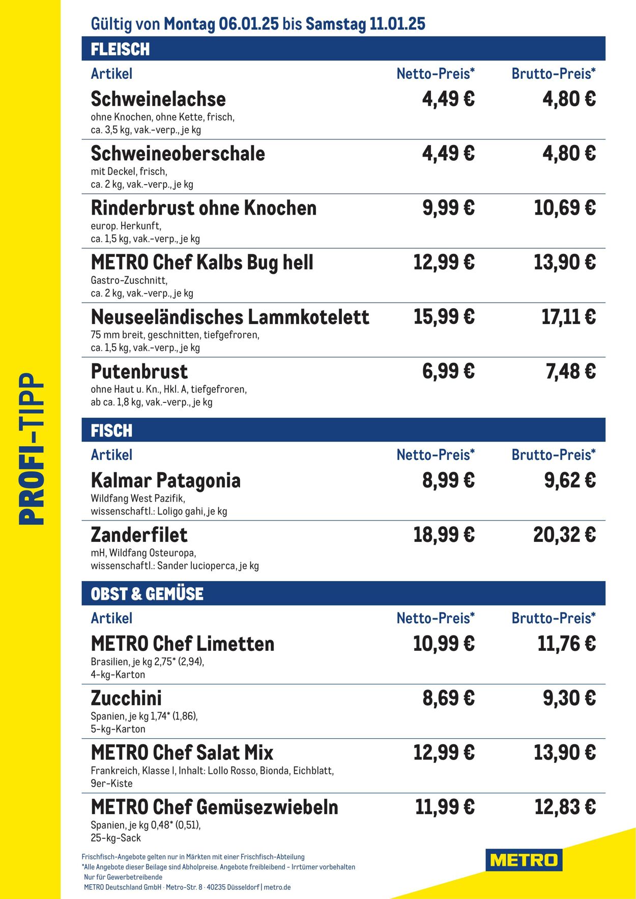 Prospekt Metro 06.01.2025 - 11.01.2025