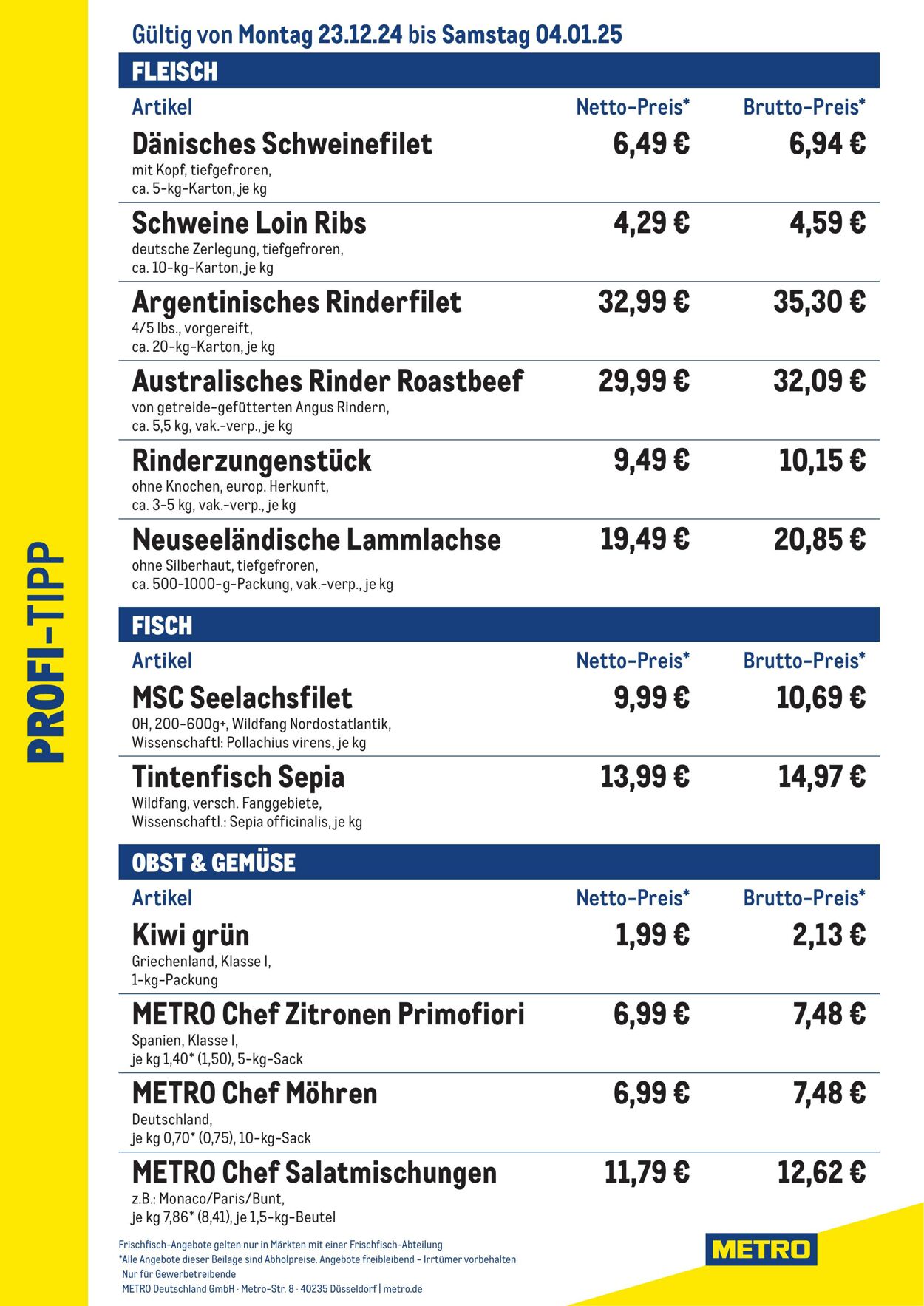 Prospekt Metro 23.12.2024 - 04.01.2025