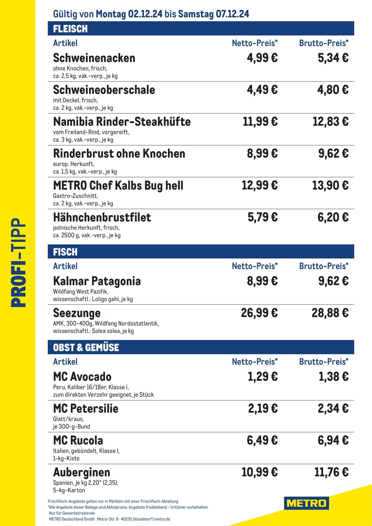 Prospekt Metro 02.12.2024 - 07.12.2024