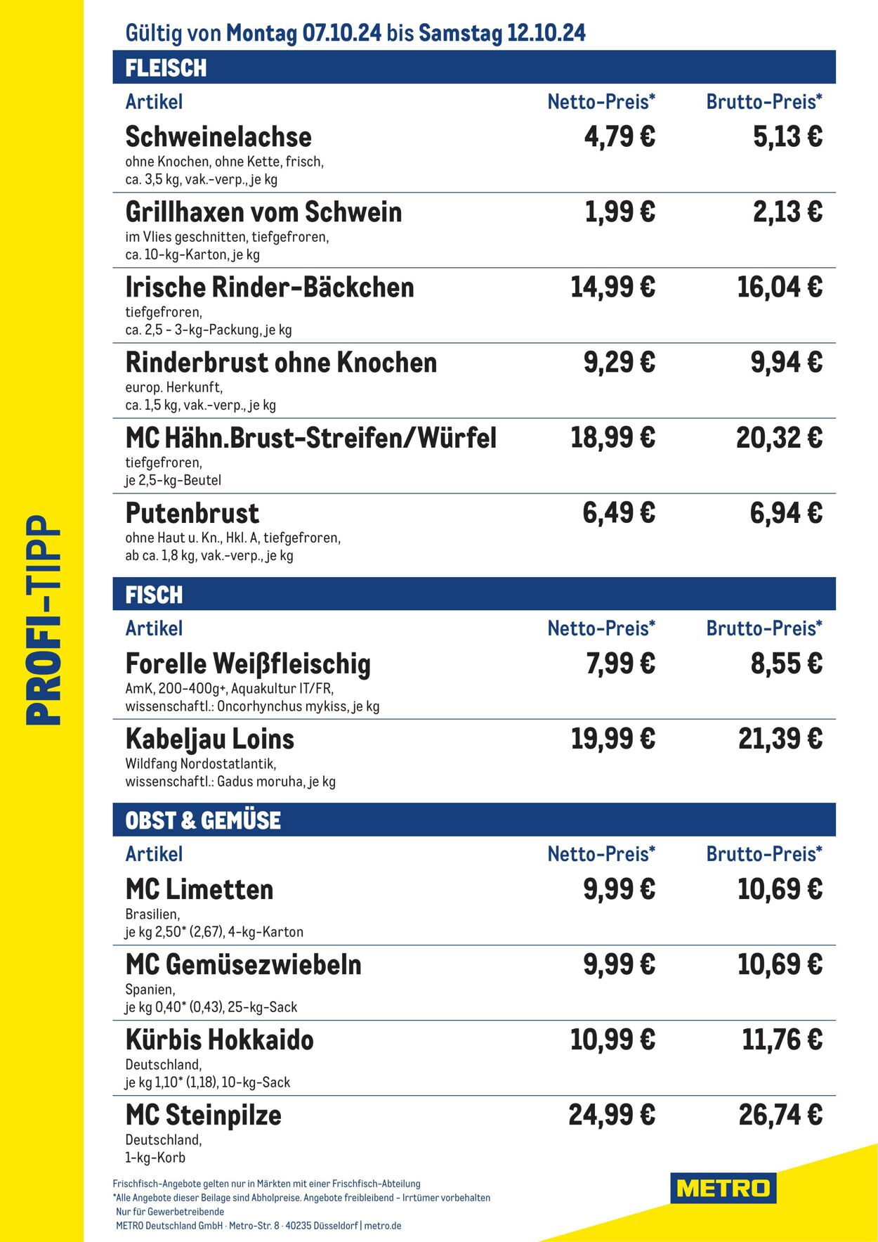 Prospekt Metro 07.10.2024 - 12.10.2024