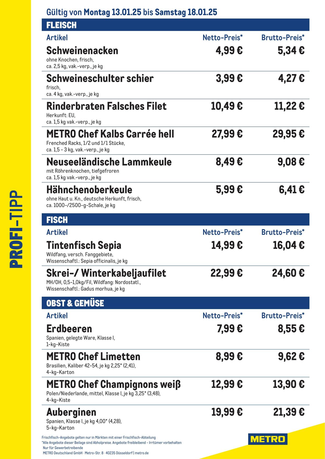 Prospekt Metro 13.01.2025 - 19.01.2025