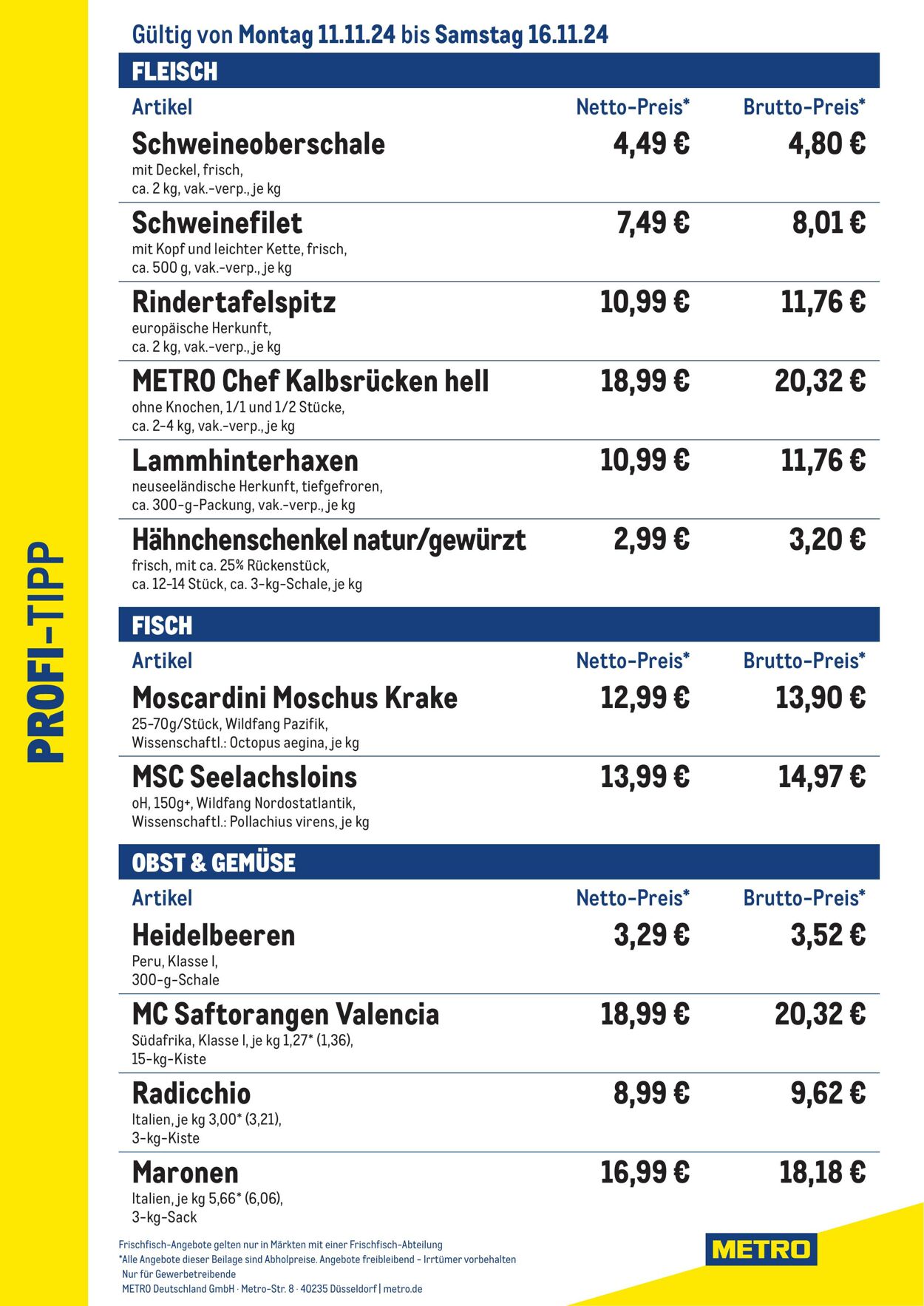 Prospekt Metro 11.11.2024 - 16.11.2024