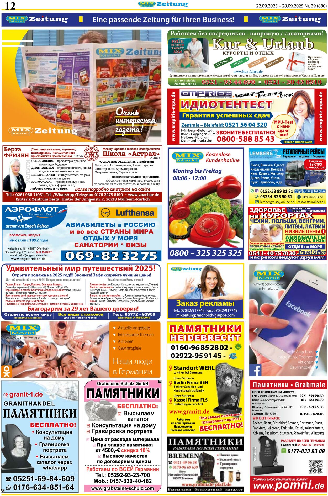 Prospekt Mix Markt 22.09.2025 - 28.09.2025