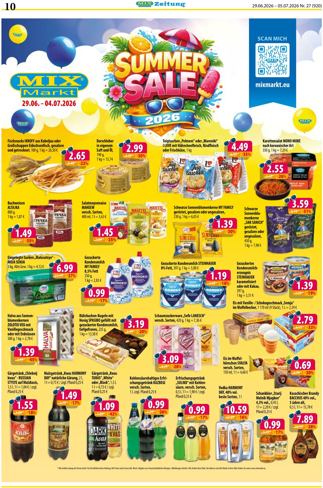 Prospekt Mix Markt 29.06.2026 - 05.07.2026