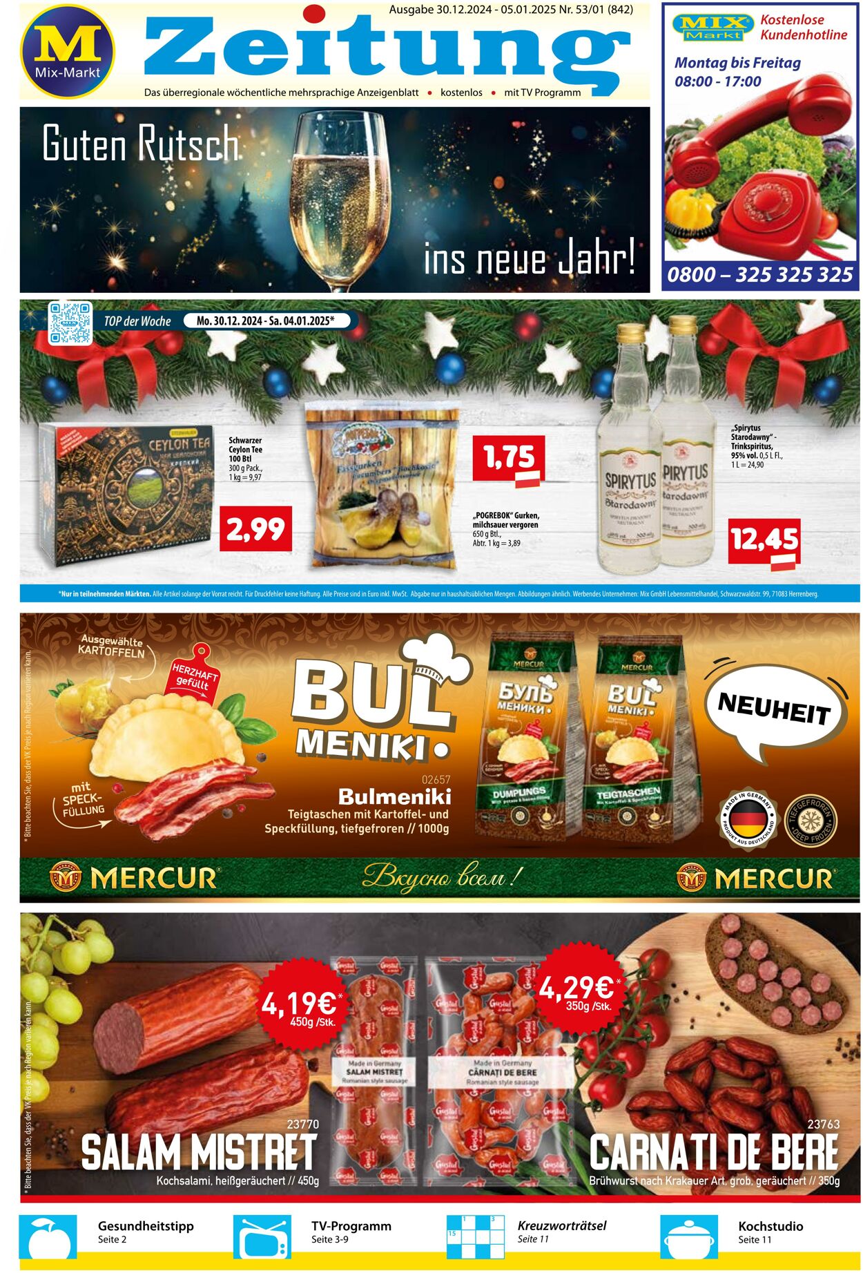 Prospekt Mix Markt 30.12.2024 - 05.01.2025