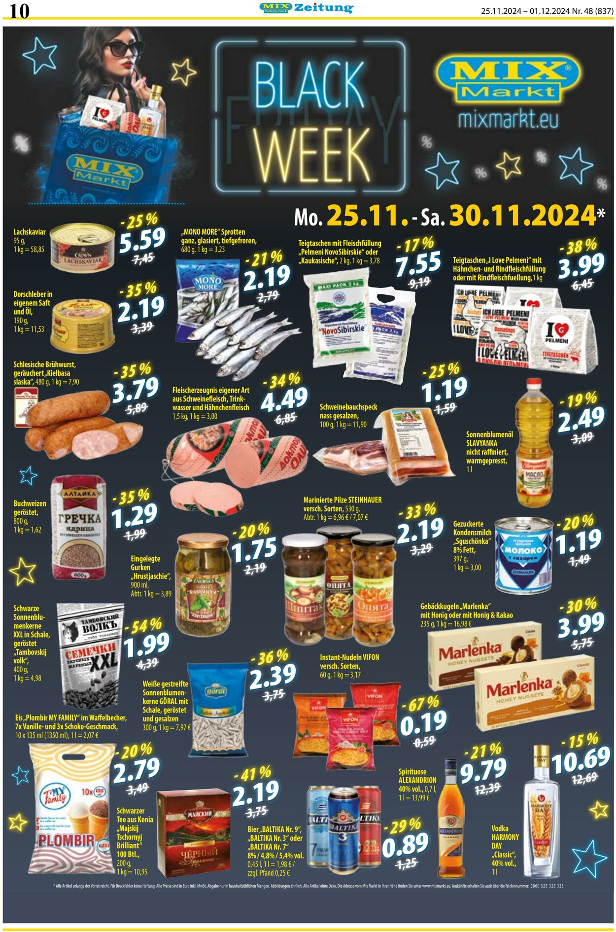 Prospekt Mix Markt 25.11.2024 - 01.12.2024