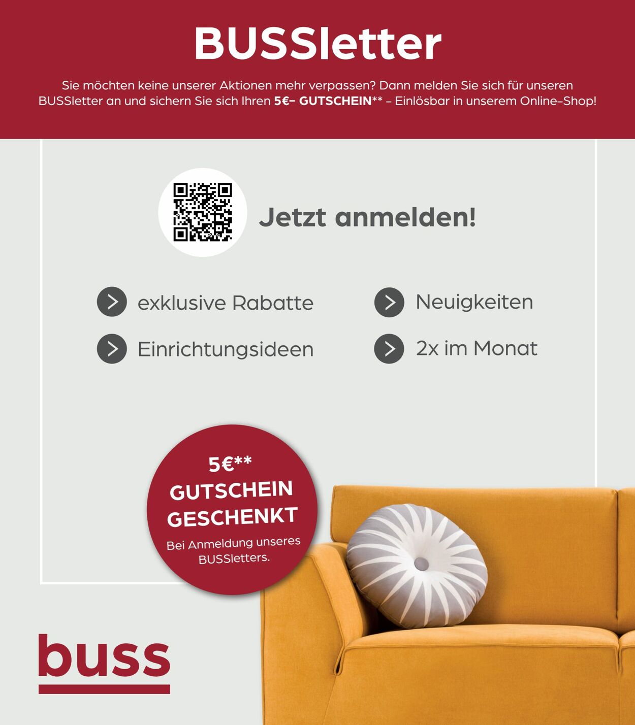 Prospekt Möbel Buss 16.09.2022 - 10.10.2022