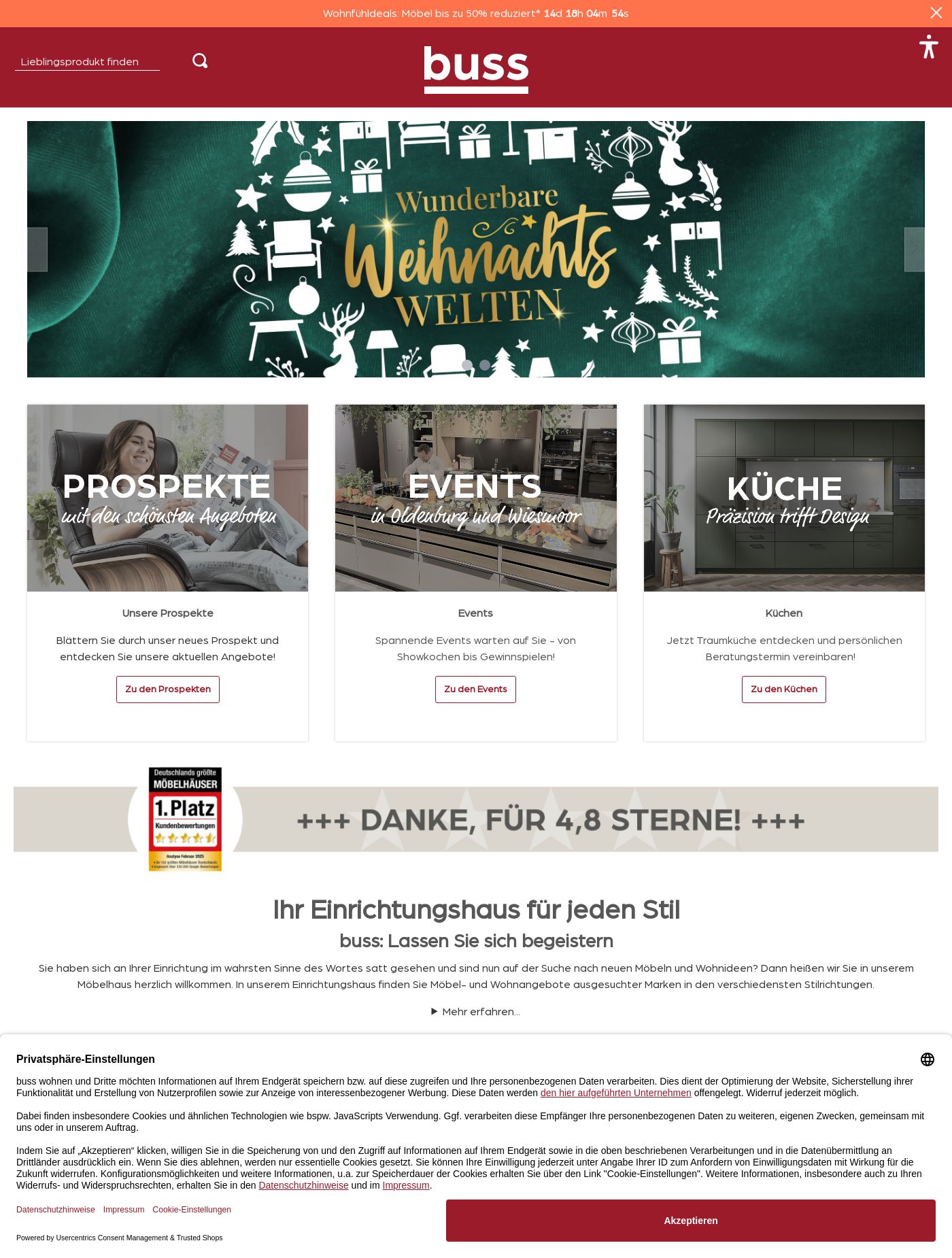 Prospekt Möbel Buss 10.11.2025 - 19.11.2025