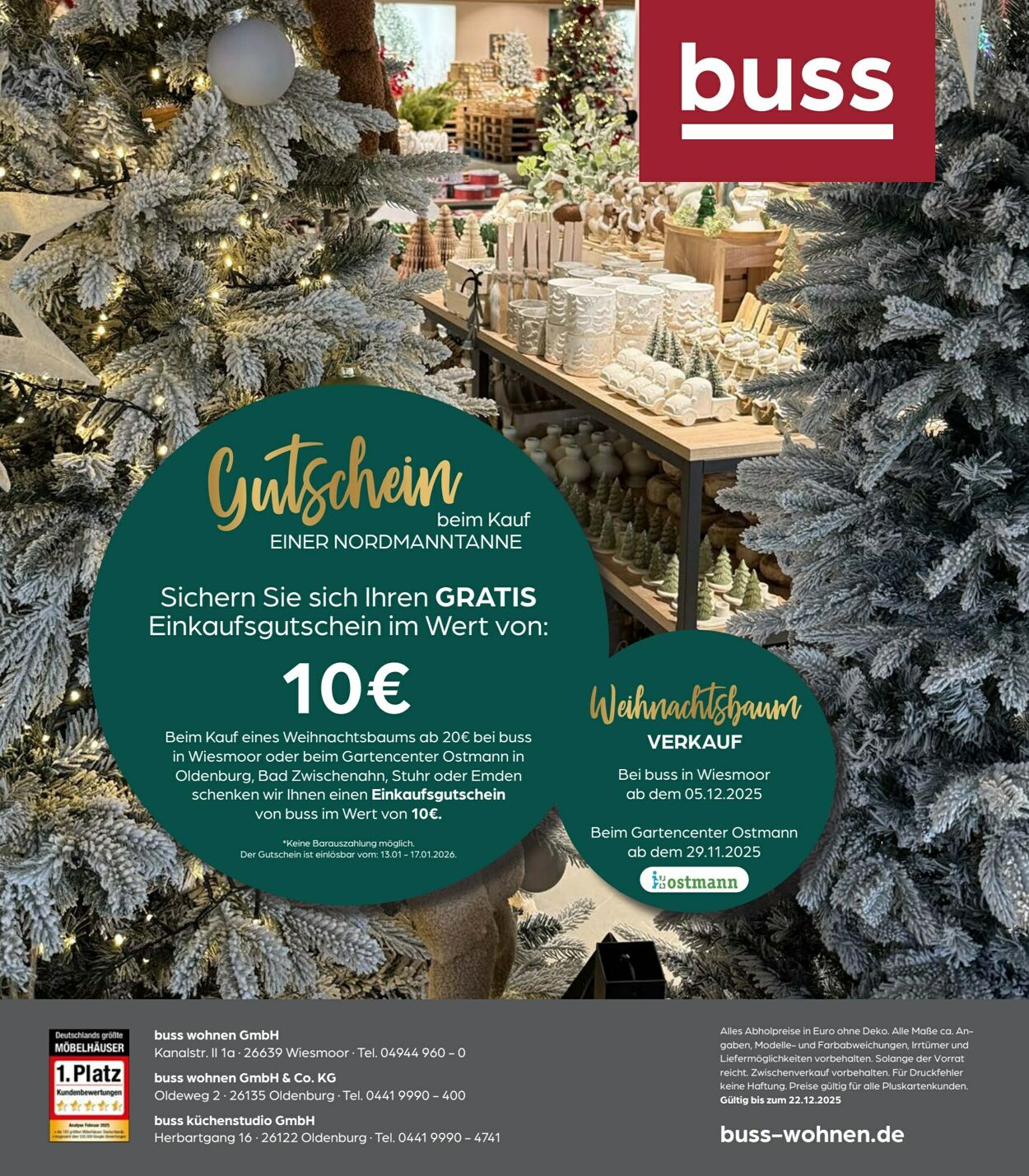 Prospekt Möbel Buss 12.12.2025 - 22.12.2025