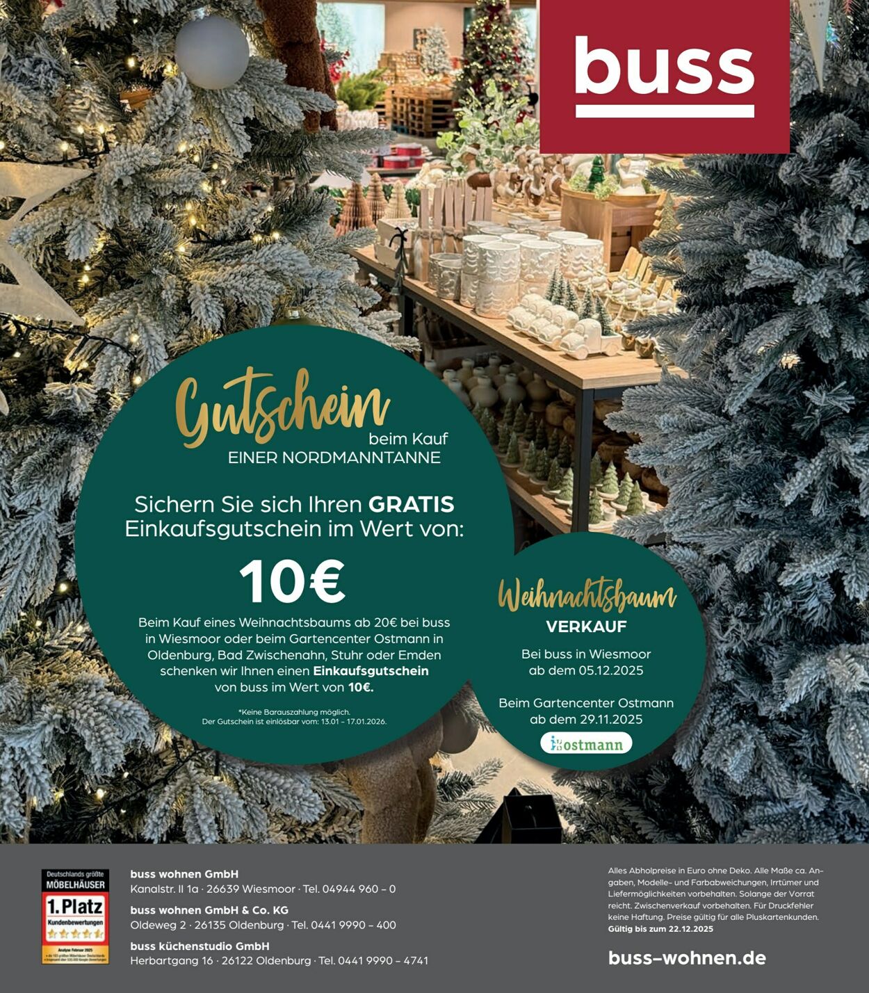 Prospekt Möbel Buss 09.12.2025 - 23.12.2025