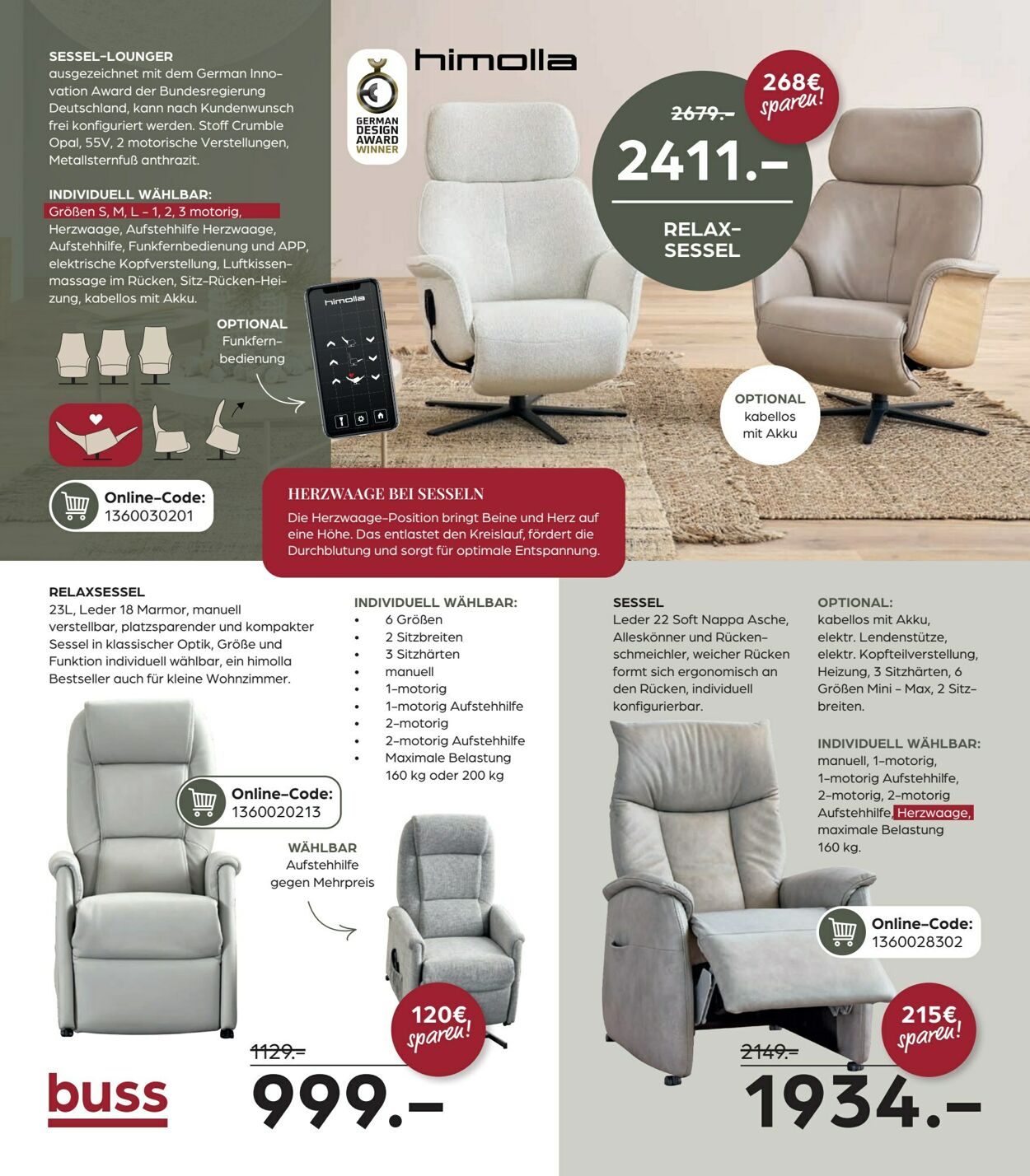 Prospekt Möbel Buss 09.12.2025 - 23.12.2025