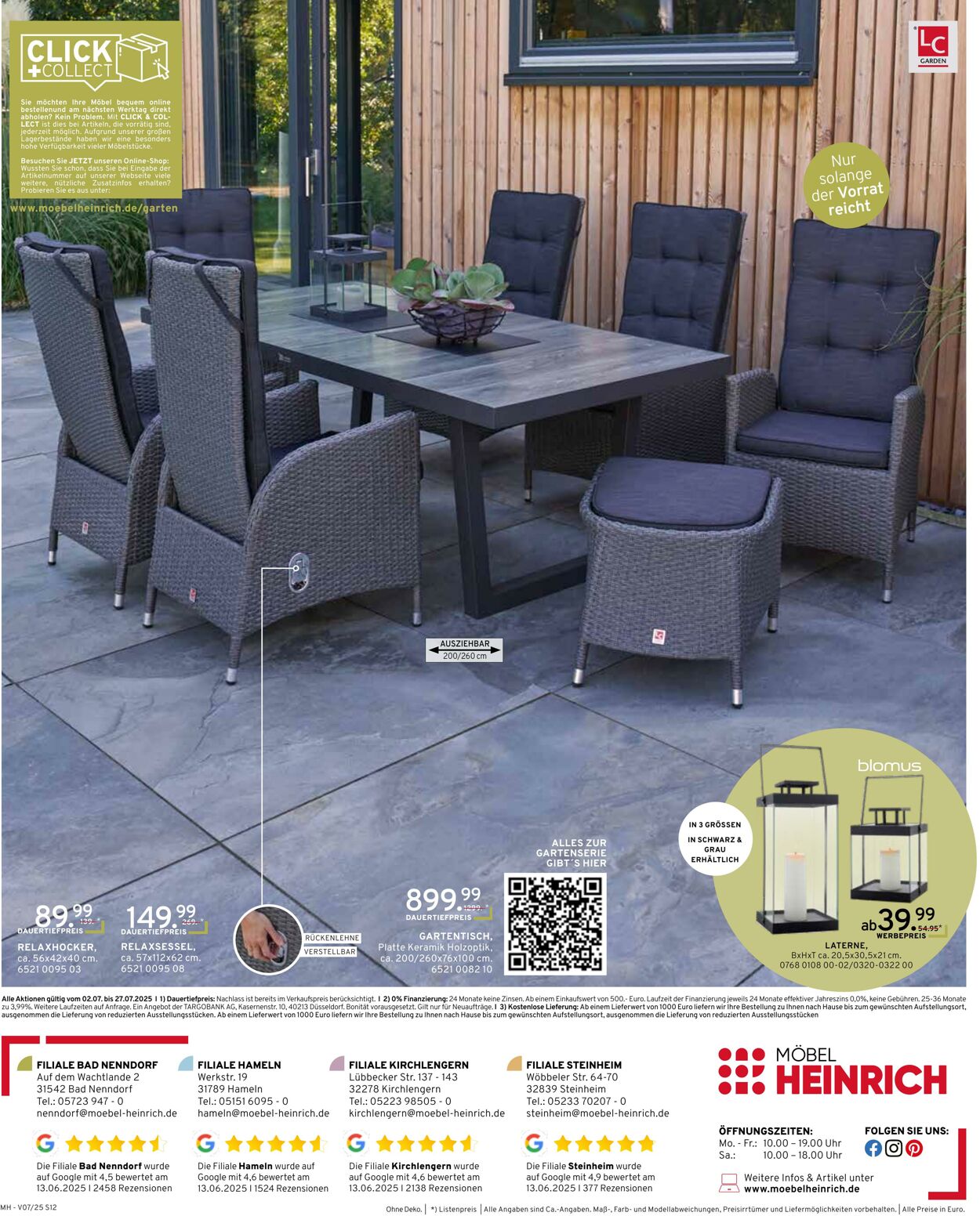 Prospekt Möbel Heinrich 02.07.2025 - 29.07.2025