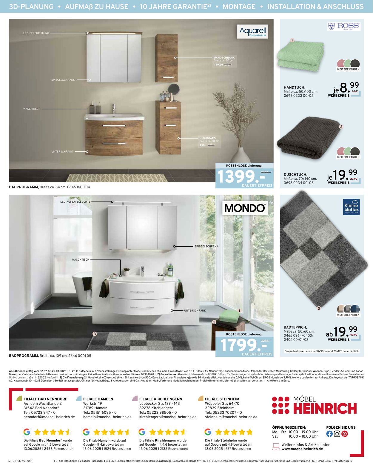 Prospekt Möbel Heinrich 02.07.2025 - 29.07.2025