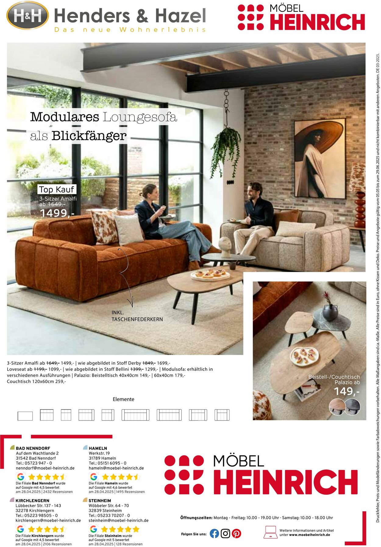 Prospekt Möbel Heinrich 05.05.2025 - 29.06.2025