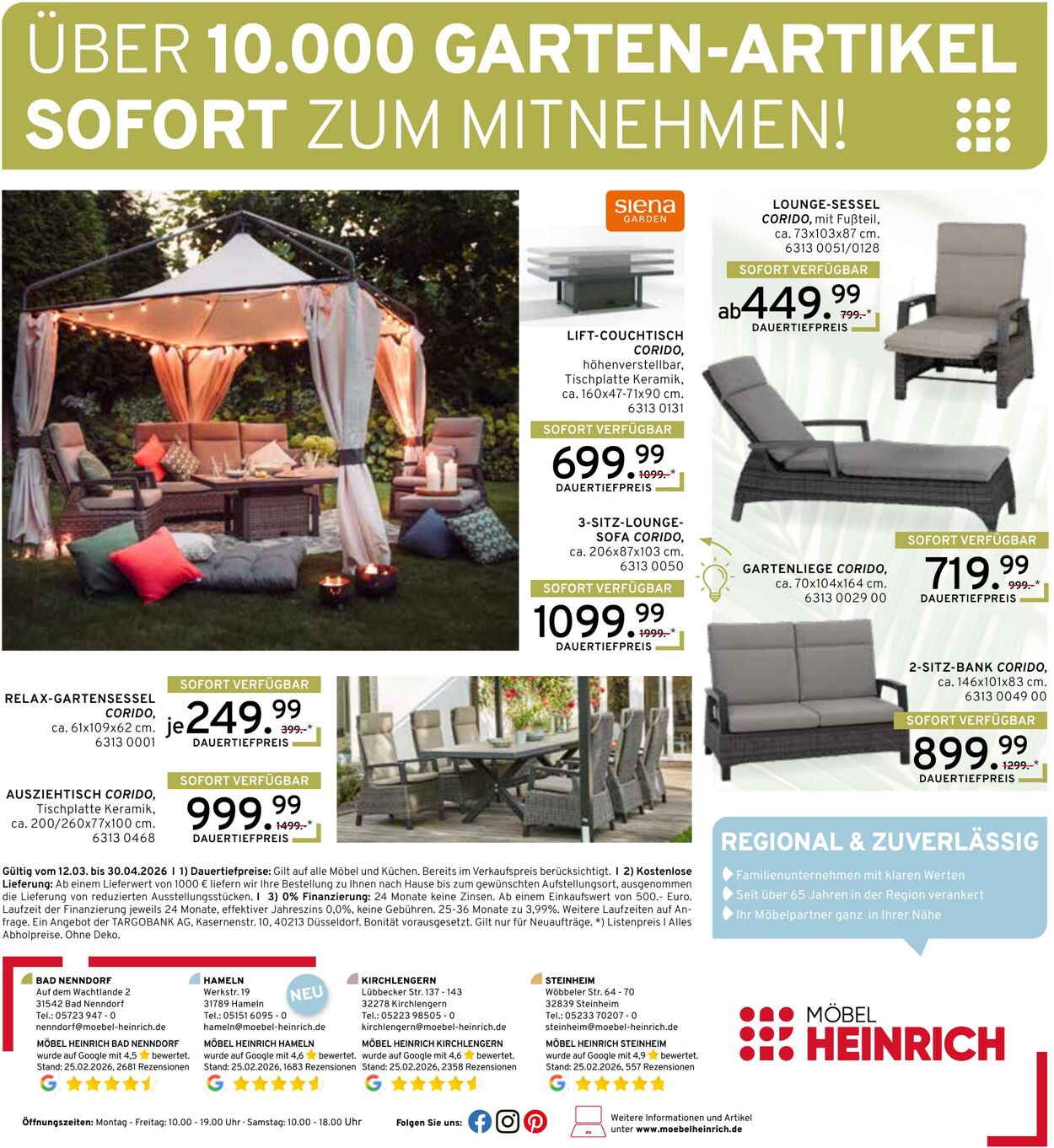 Prospekt Möbel Heinrich 12.03.2026 - 30.04.2026