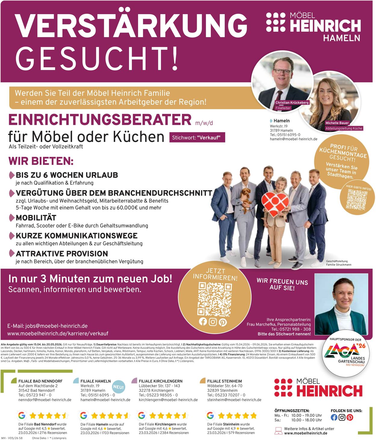 Prospekt Möbel Heinrich 15.04.2026 - 20.05.2026