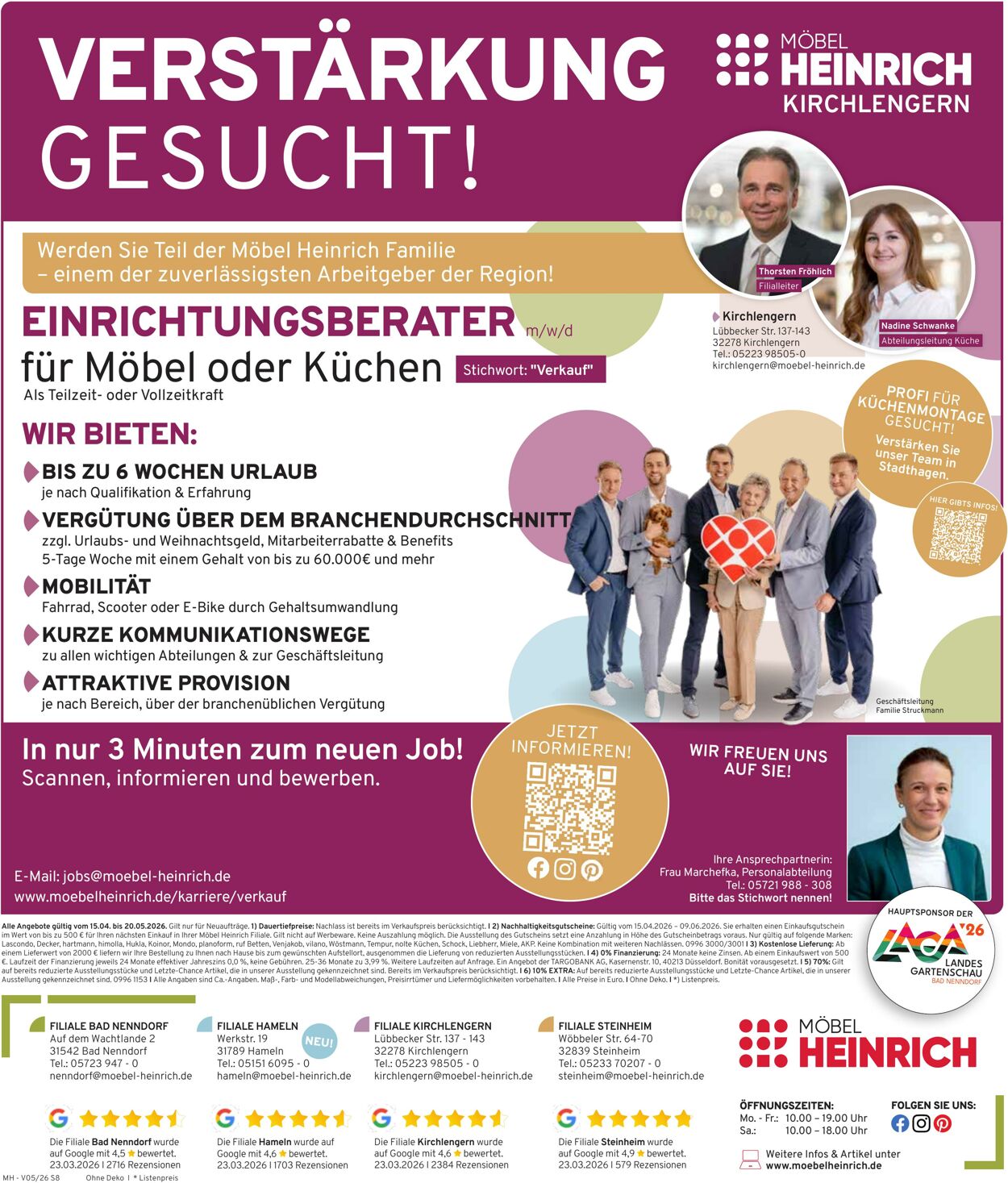 Prospekt Möbel Heinrich 15.04.2026 - 20.05.2026