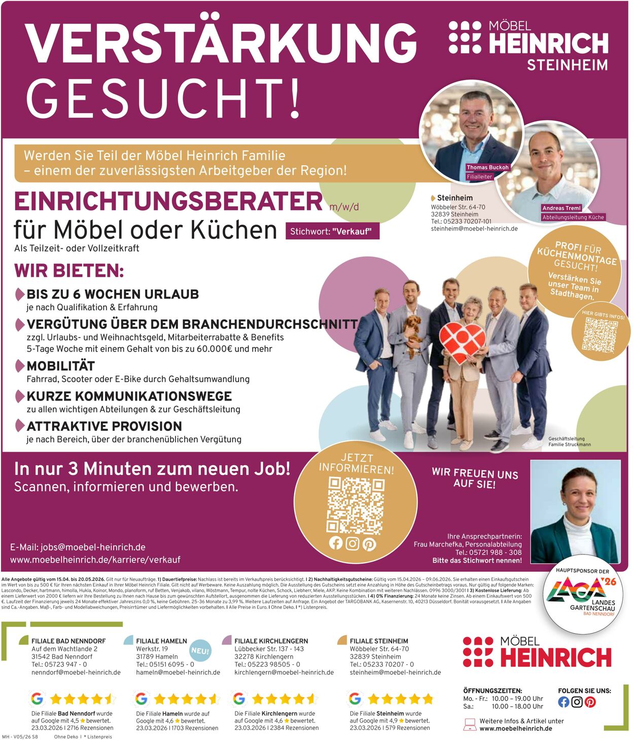 Prospekt Möbel Heinrich 15.04.2026 - 20.05.2026