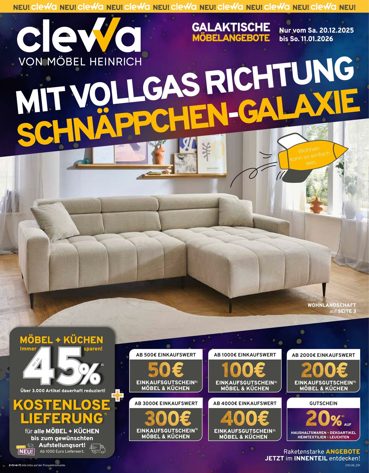 Prospekt Möbel Heinrich 20.12.2025 - 11.01.2026