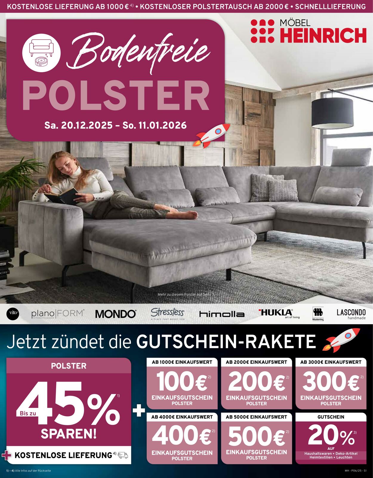 Prospekt Möbel Heinrich 20.12.2025 - 11.01.2026