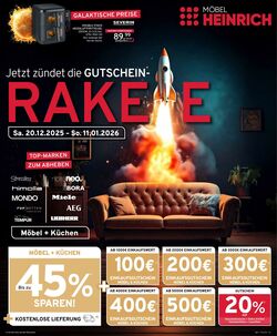 Prospekt Möbel Heinrich 20.12.2025 - 11.01.2026