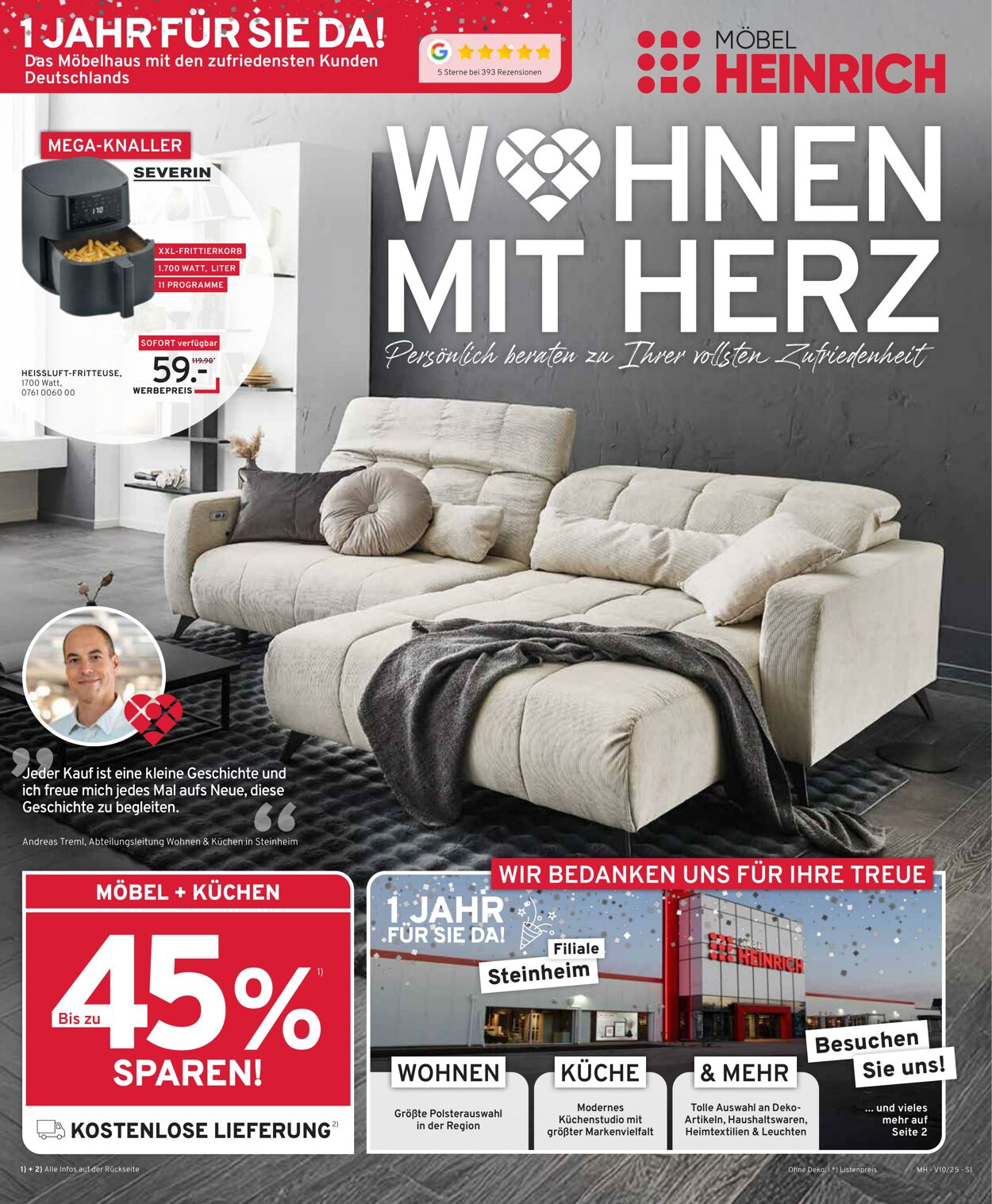 Prospekt Möbel Heinrich 24.09.2025 - 22.10.2025