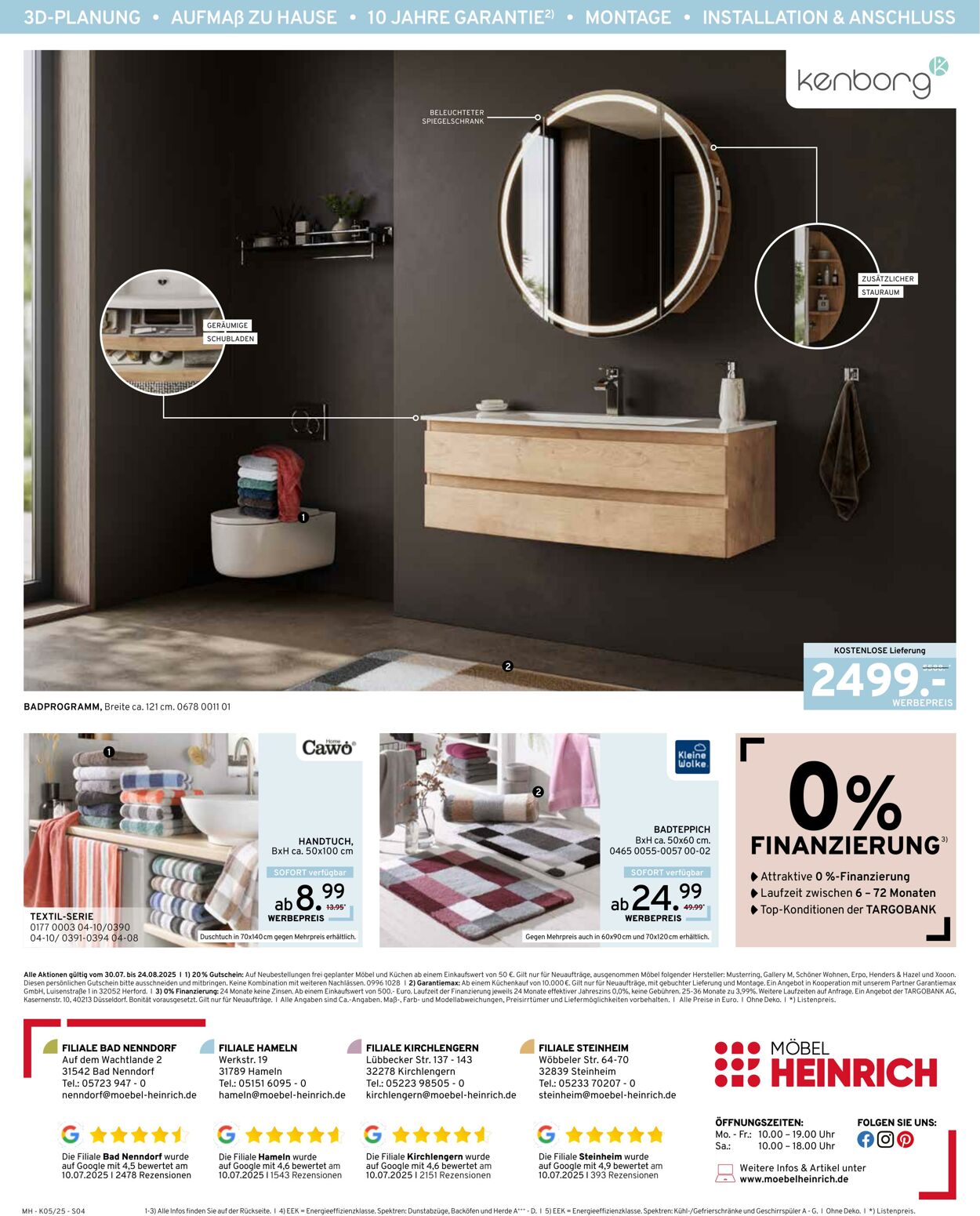 Prospekt Möbel Heinrich 30.07.2025 - 24.08.2025