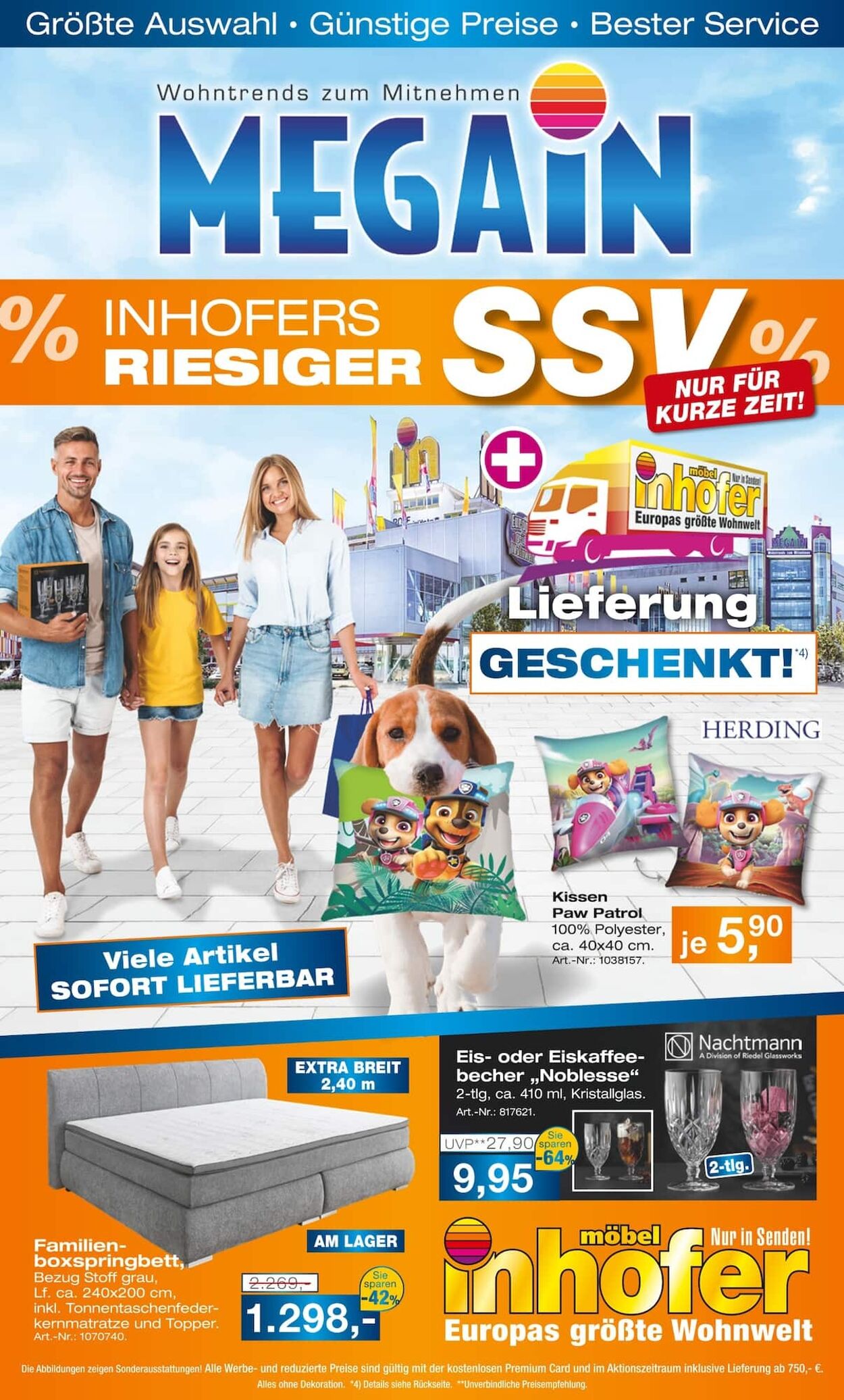 Prospekt Möbel Inhofer 02.07.2025 - 16.07.2025