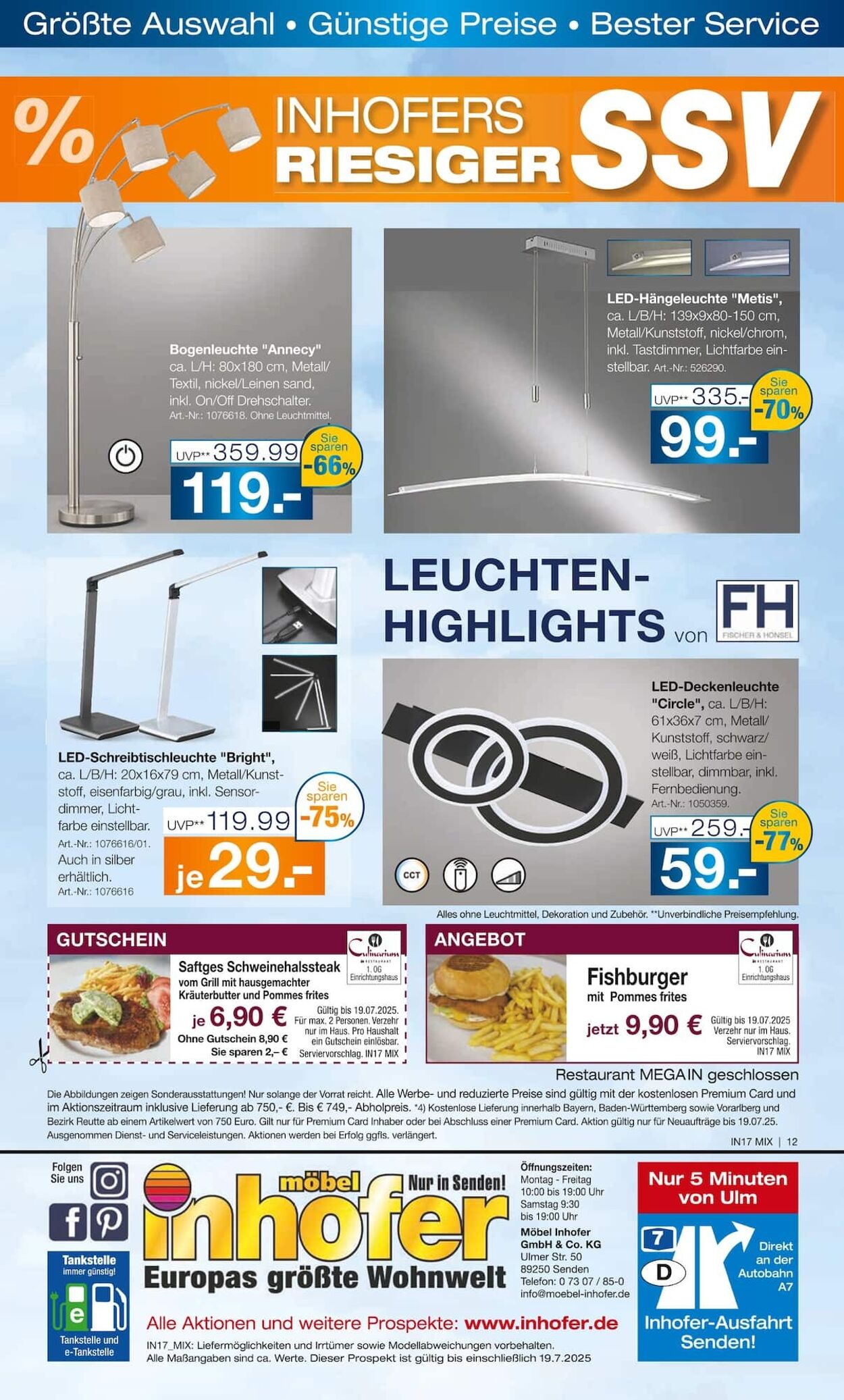 Prospekt Möbel Inhofer 02.07.2025 - 16.07.2025