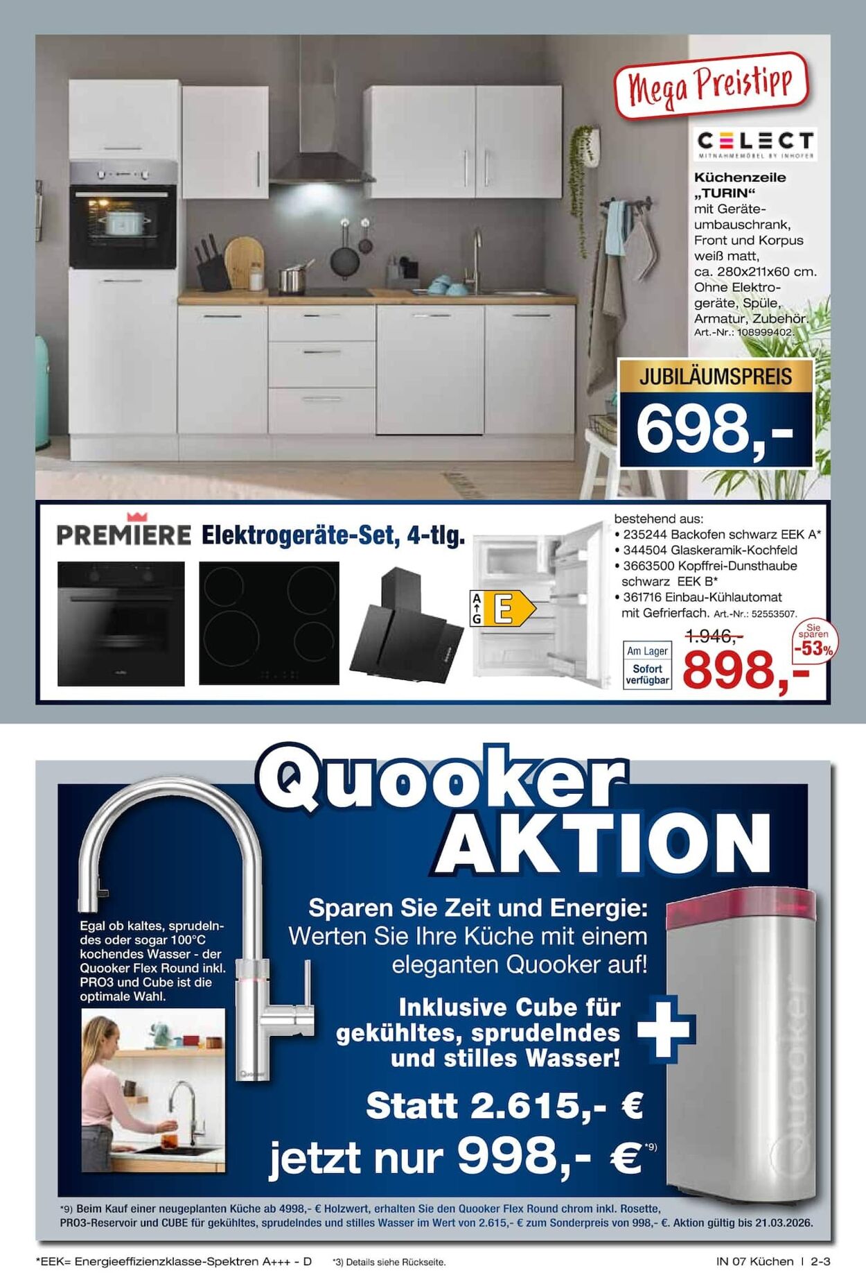 Prospekt Möbel Inhofer 06.03.2026 - 14.03.2026