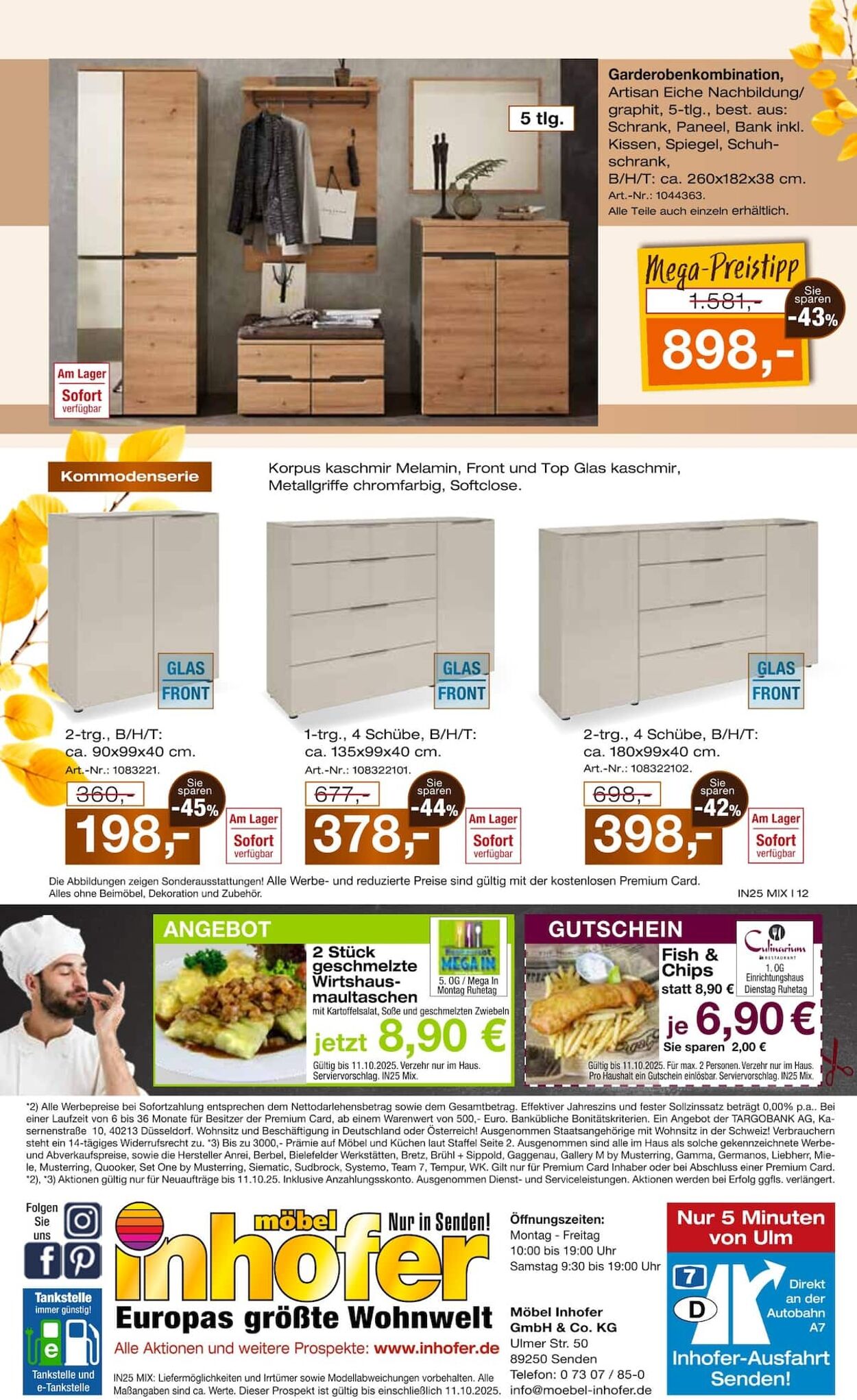 Prospekt Möbel Inhofer 17.09.2025 - 01.10.2025