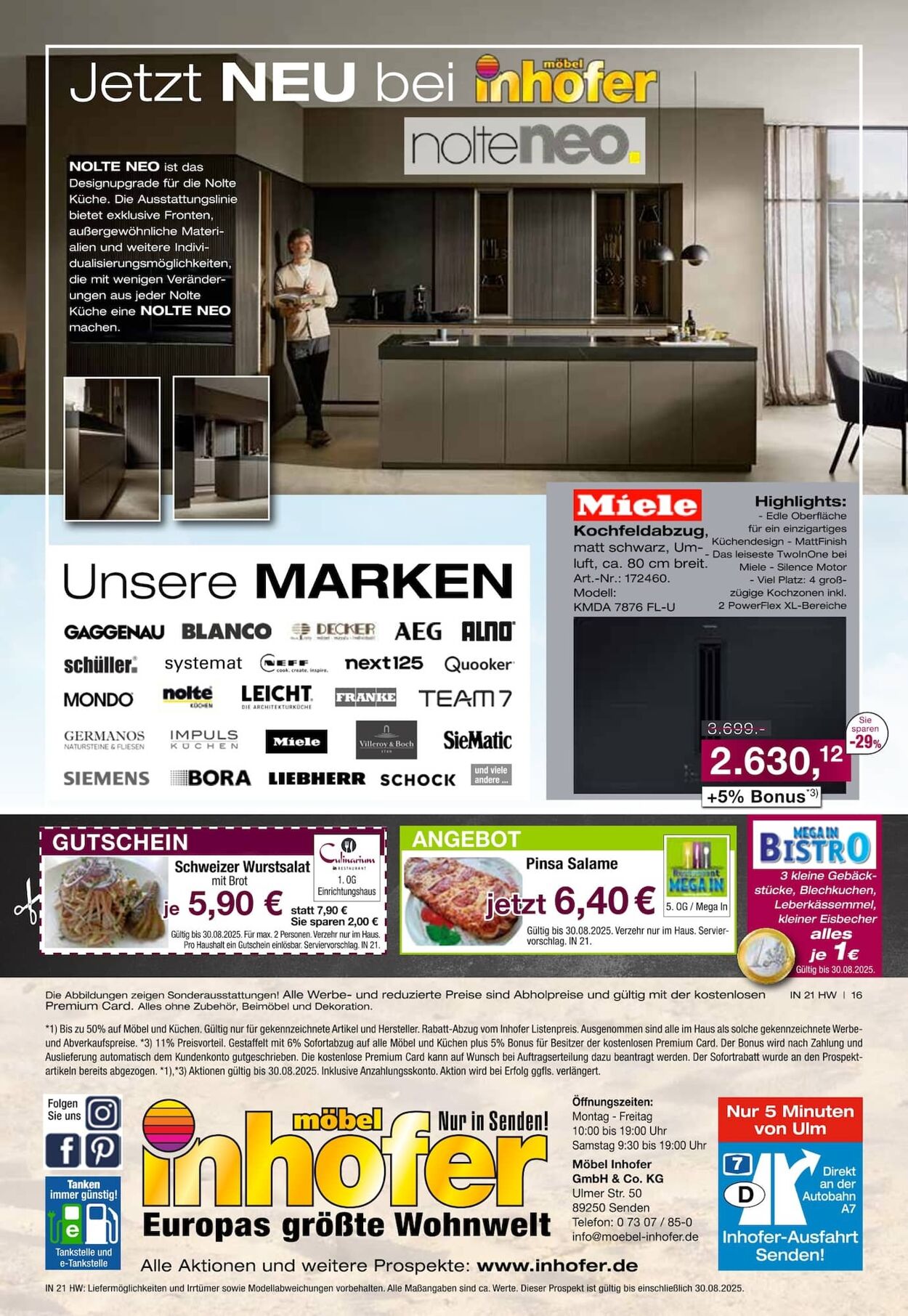 Prospekt Möbel Inhofer 13.08.2025 - 27.08.2025
