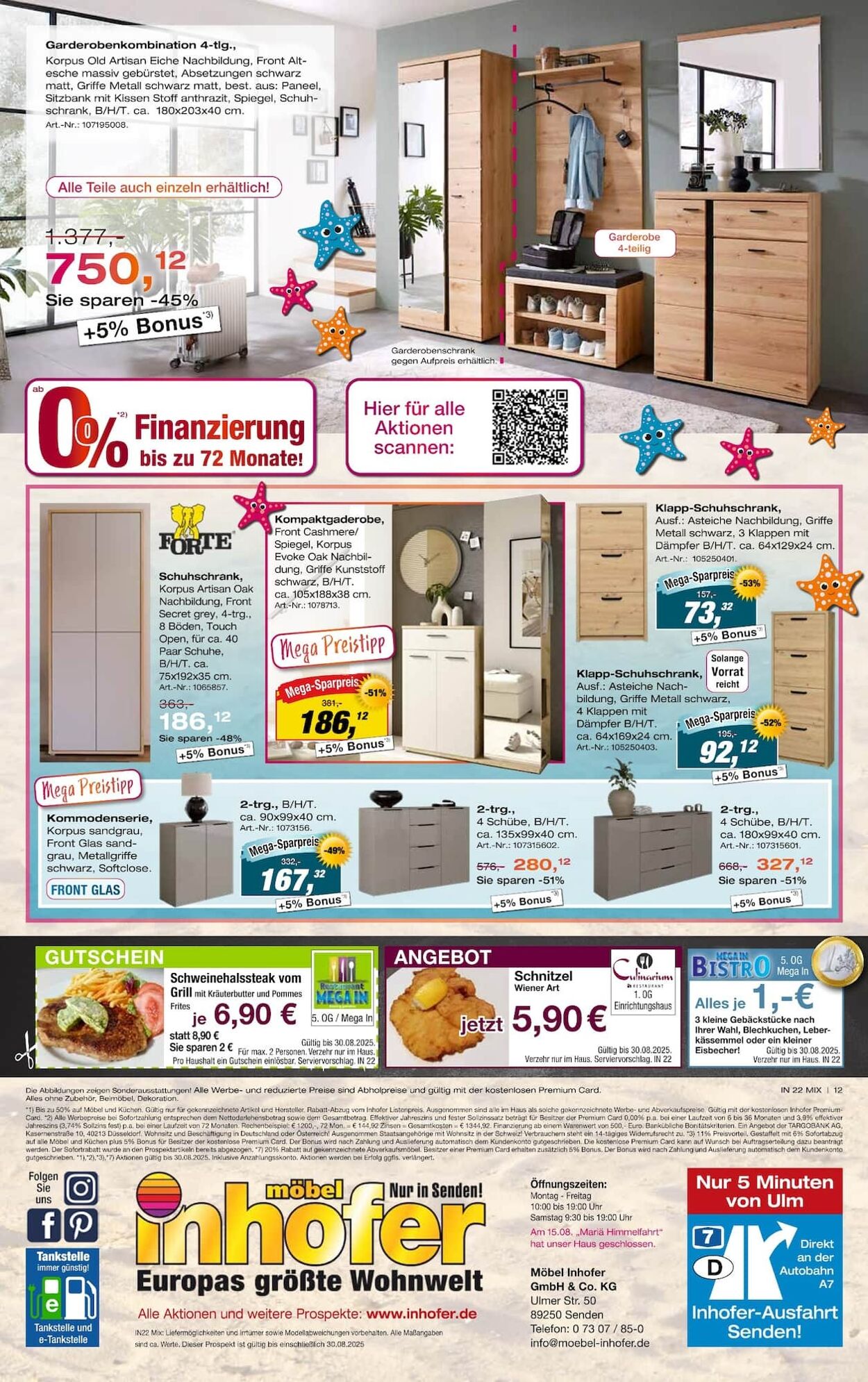 Prospekt Möbel Inhofer 14.08.2025 - 28.08.2025