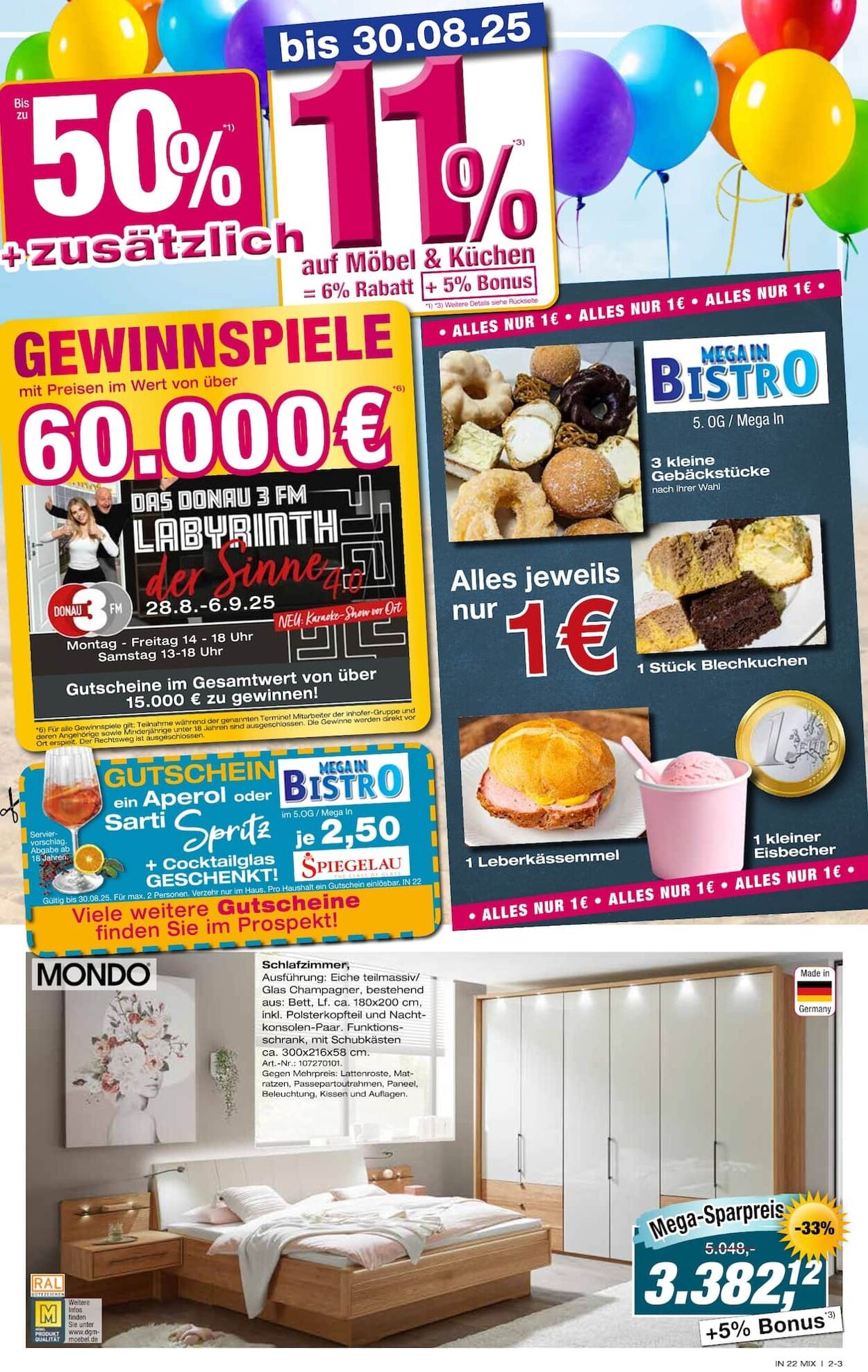 Prospekt Möbel Inhofer 14.08.2025 - 28.08.2025