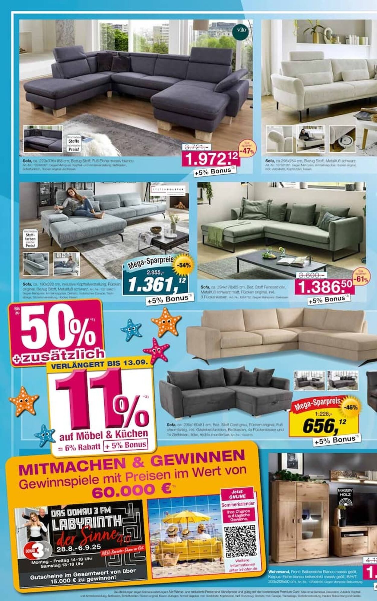 Prospekt Möbel Inhofer 09.09.2025 - 23.09.2025