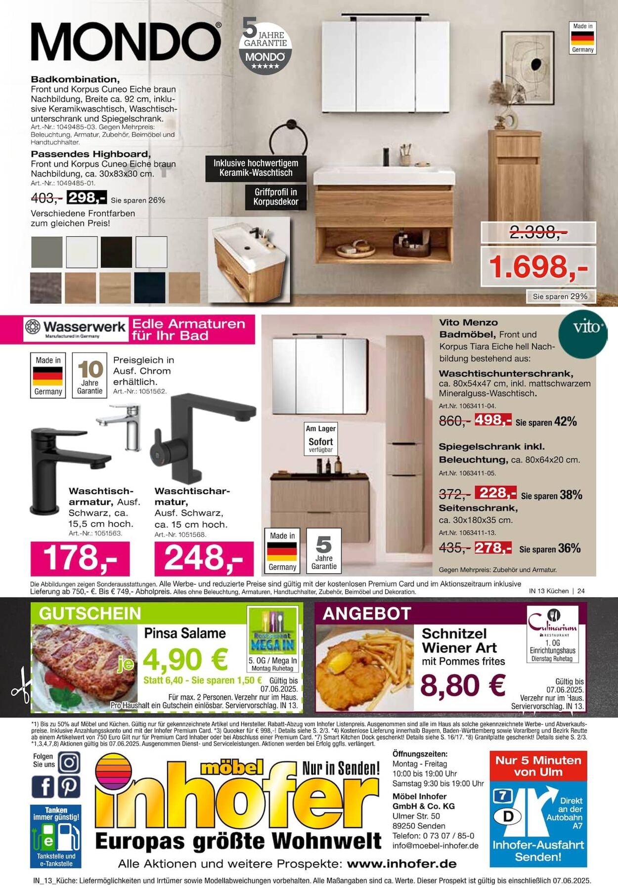 Prospekt Möbel Inhofer 20.05.2025 - 03.06.2025