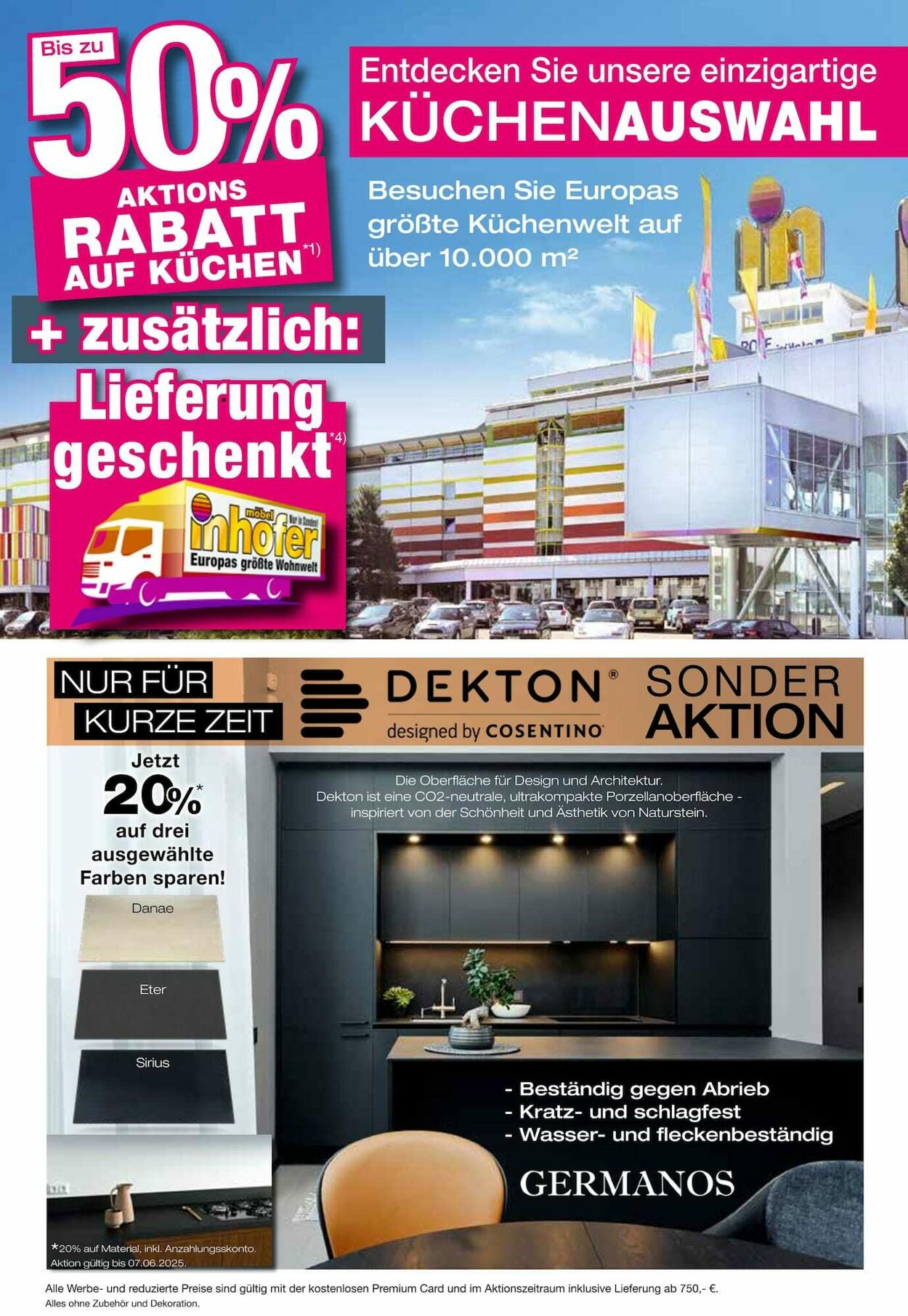 Prospekt Möbel Inhofer 20.05.2025 - 03.06.2025