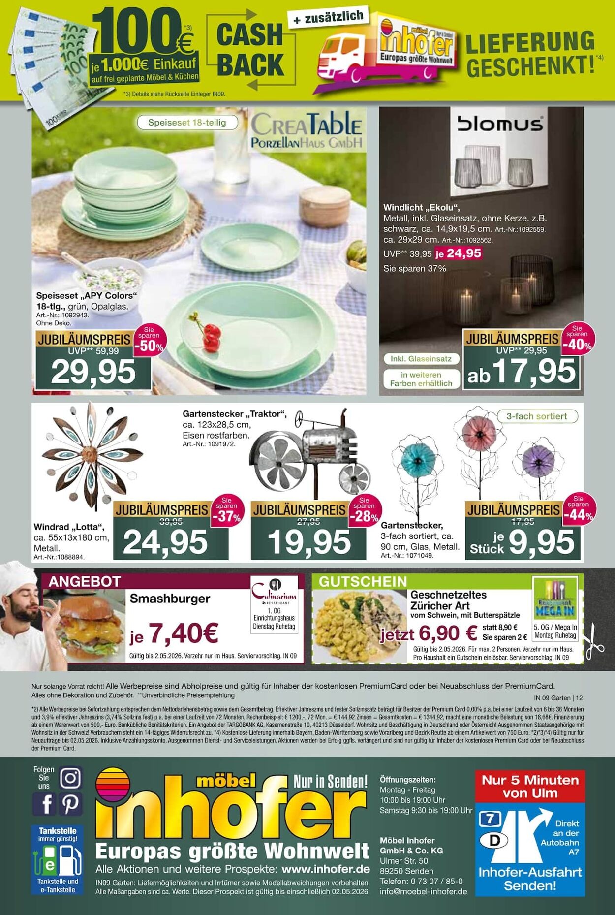 Prospekt Möbel Inhofer 16.04.2026 - 24.04.2026