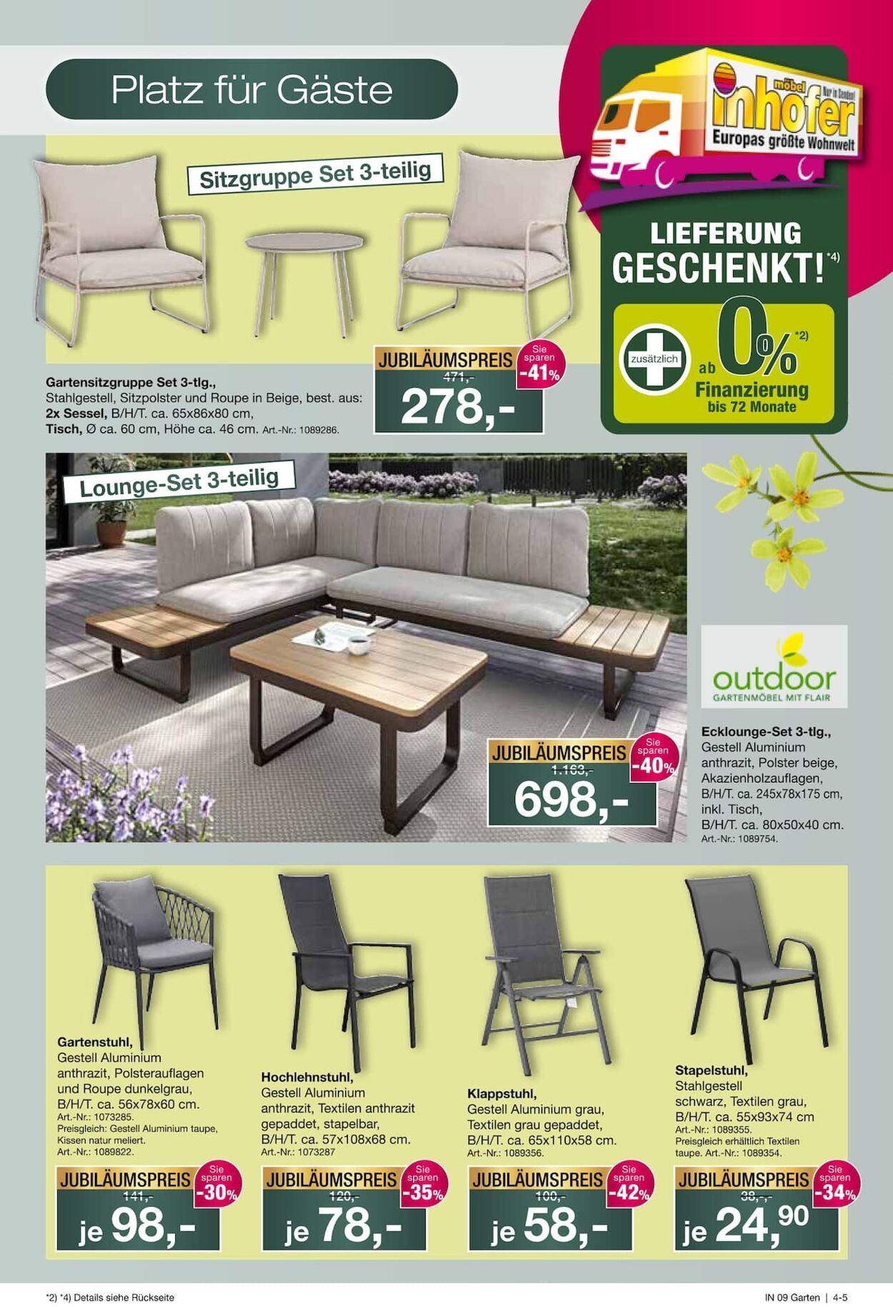 Prospekt Möbel Inhofer 16.04.2026 - 24.04.2026